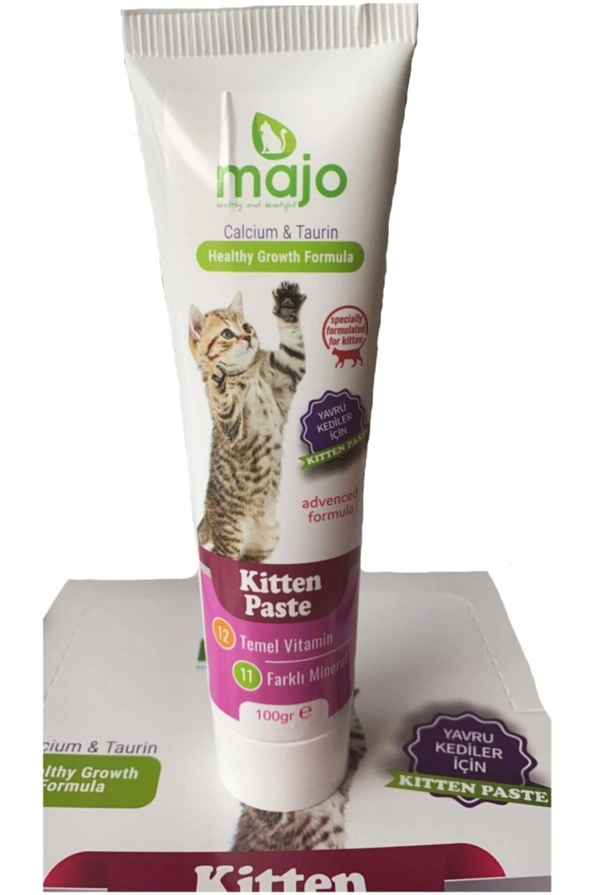 Yavru Kediler İçin Malt Macunu 100gr taurin Kalsiyum   Pembe