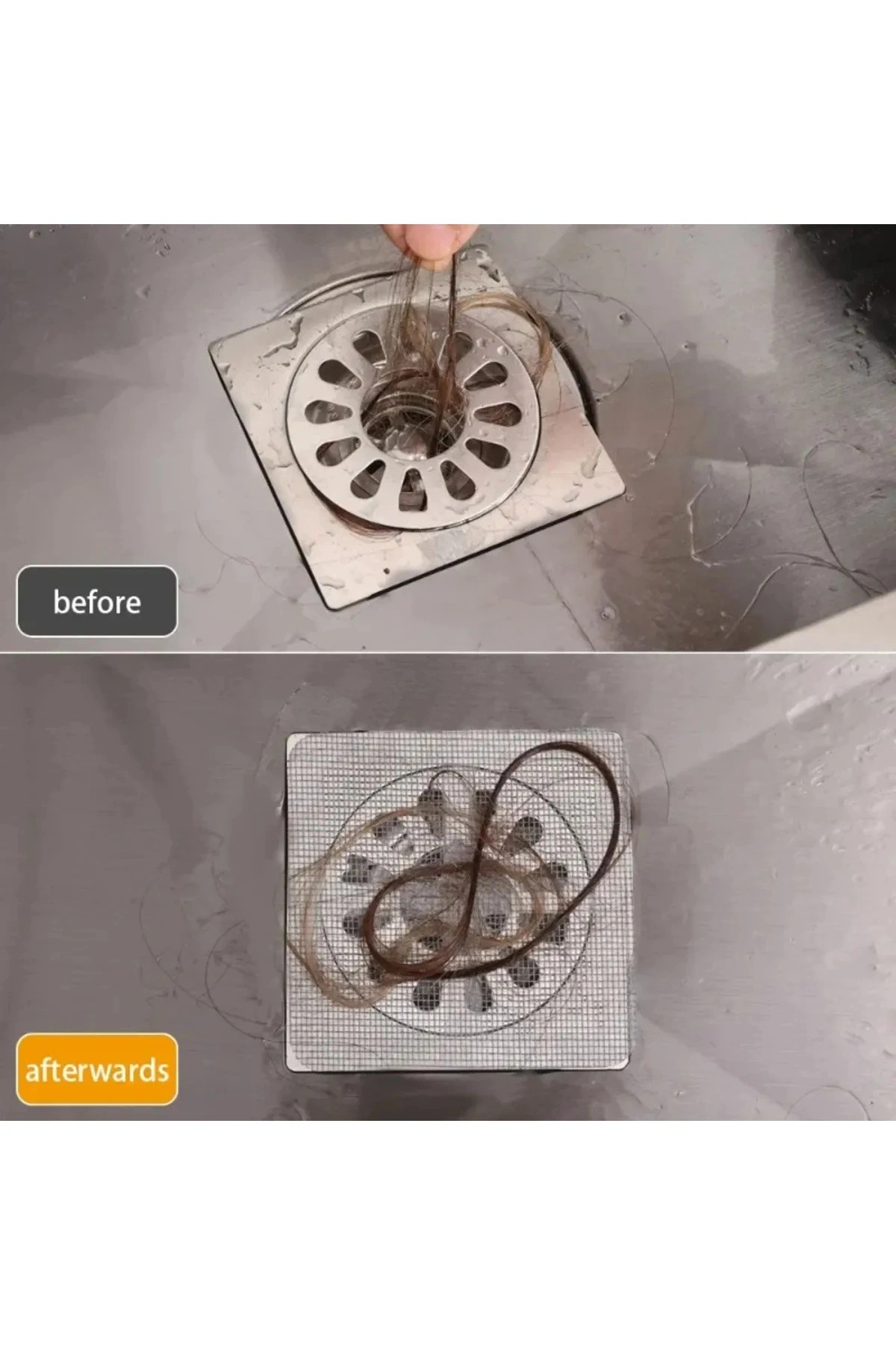 10 Adet Banyo Gider Süzgeci Saç Yakalayıcı Süzgeç Banyo Duş Gider Tıkanık Önleyici Süzgeç