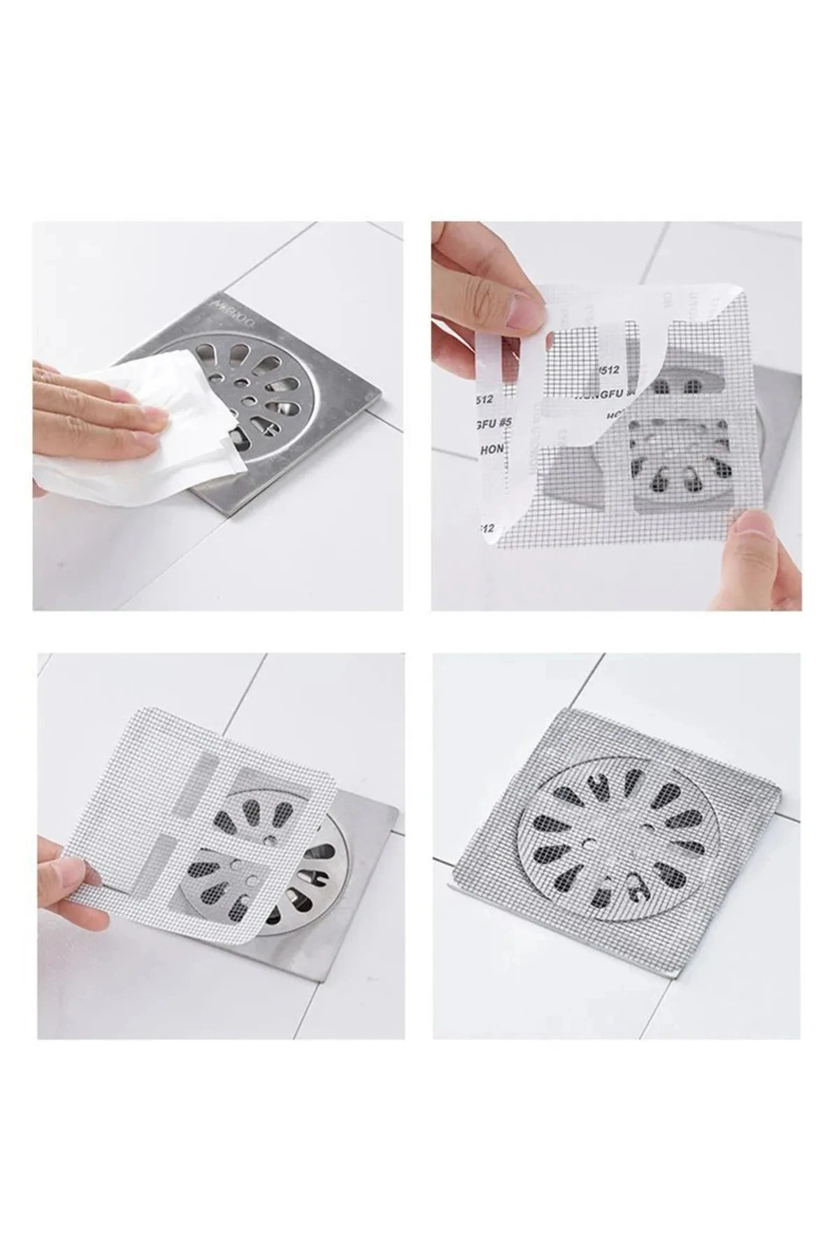 10 Adet Banyo Gider Süzgeci Saç Yakalayıcı Süzgeç Banyo Duş Gider Tıkanık Önleyici Süzgeç