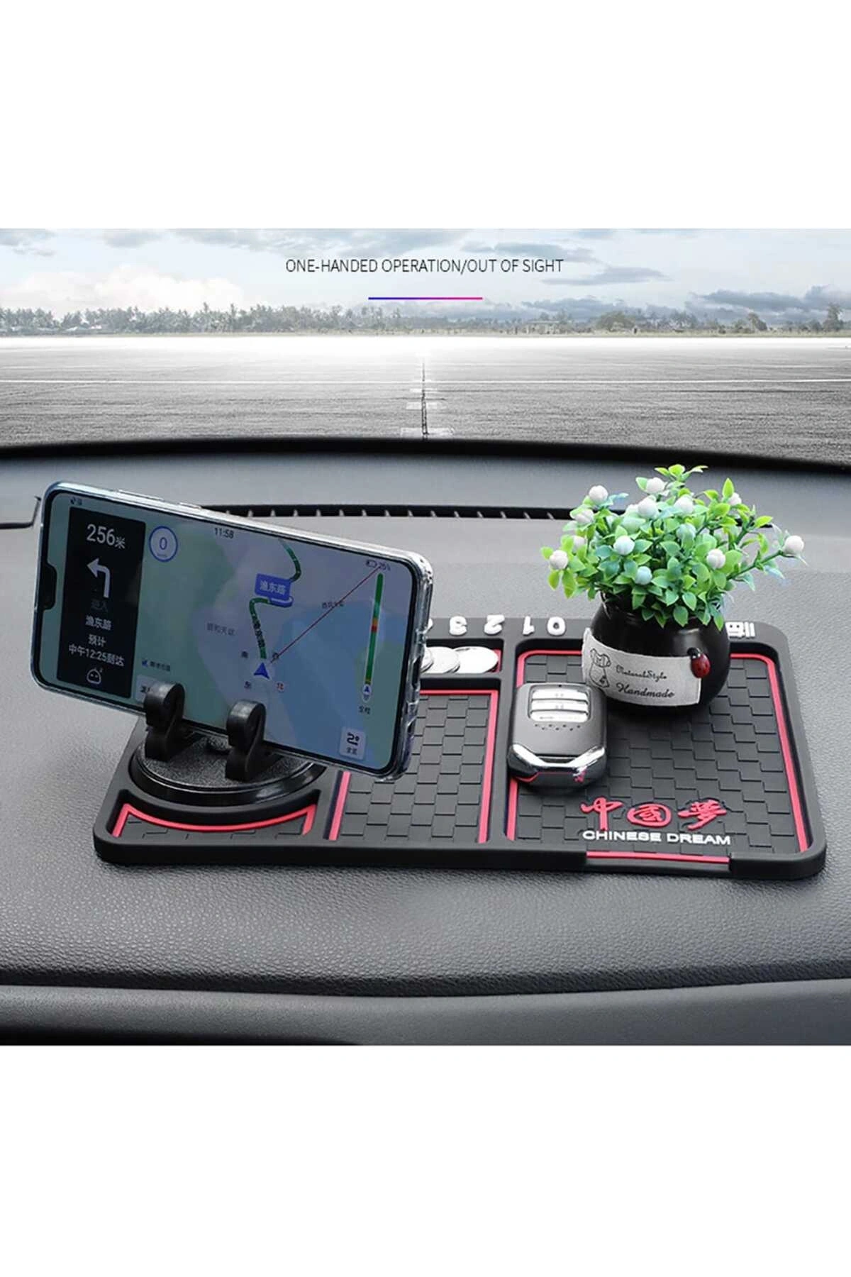 Araç Içi Kaydırmaz Torpido Organizeri Sihirli Ped  Telefon tutucu Torpido Kaydırmaz Ped