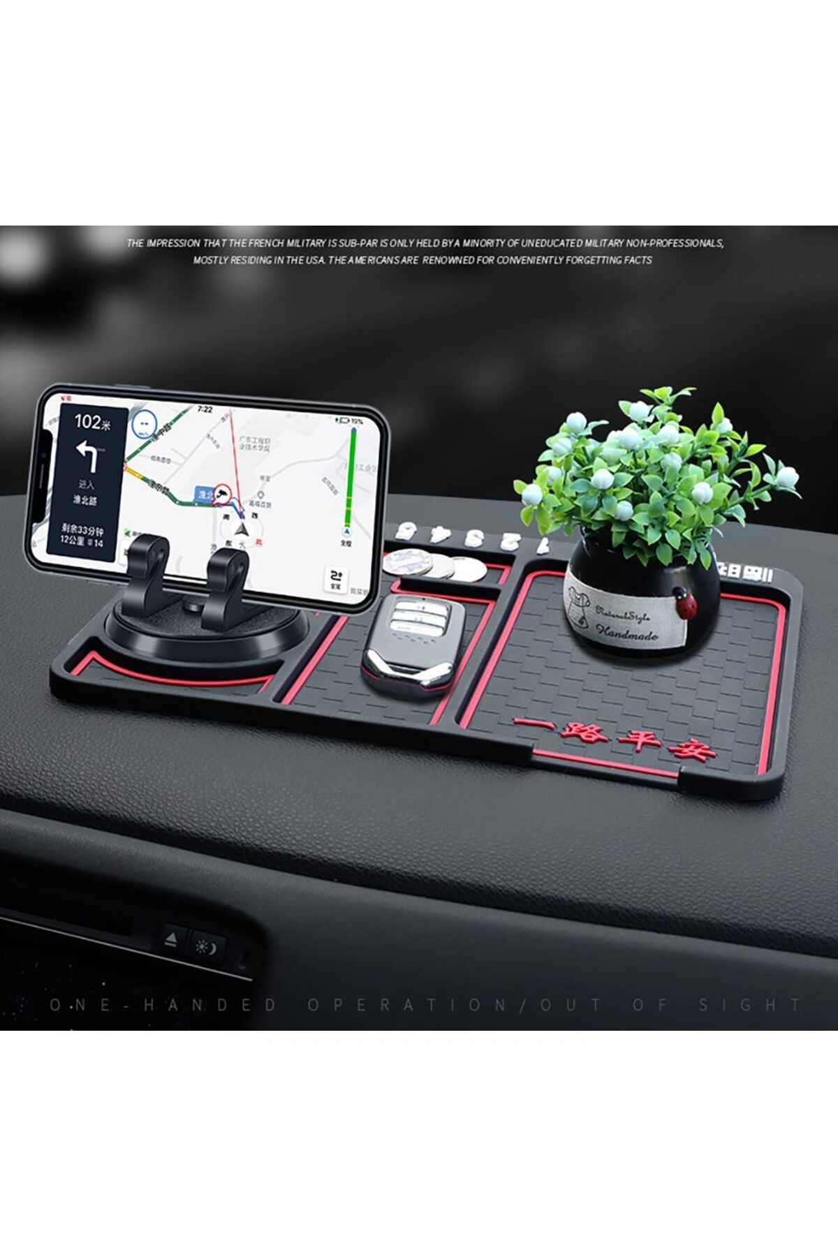 Araç Içi Kaydırmaz Torpido Organizeri Sihirli Ped  Telefon tutucu Torpido Kaydırmaz Ped