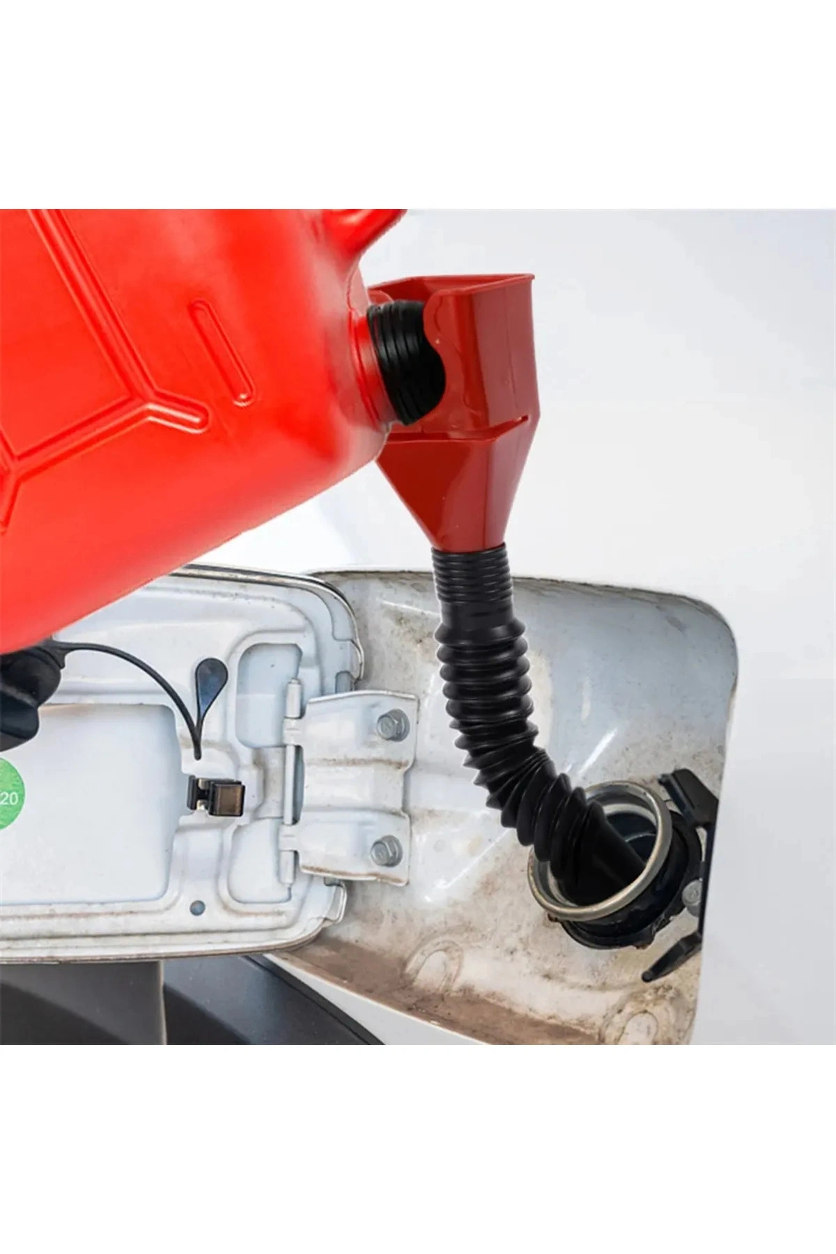 Araç Yağ Benzin Doldurma Hunisi Açılabilir Yer Kaplamaz Yağ Benzin Dökme Aparatı 2 Adet