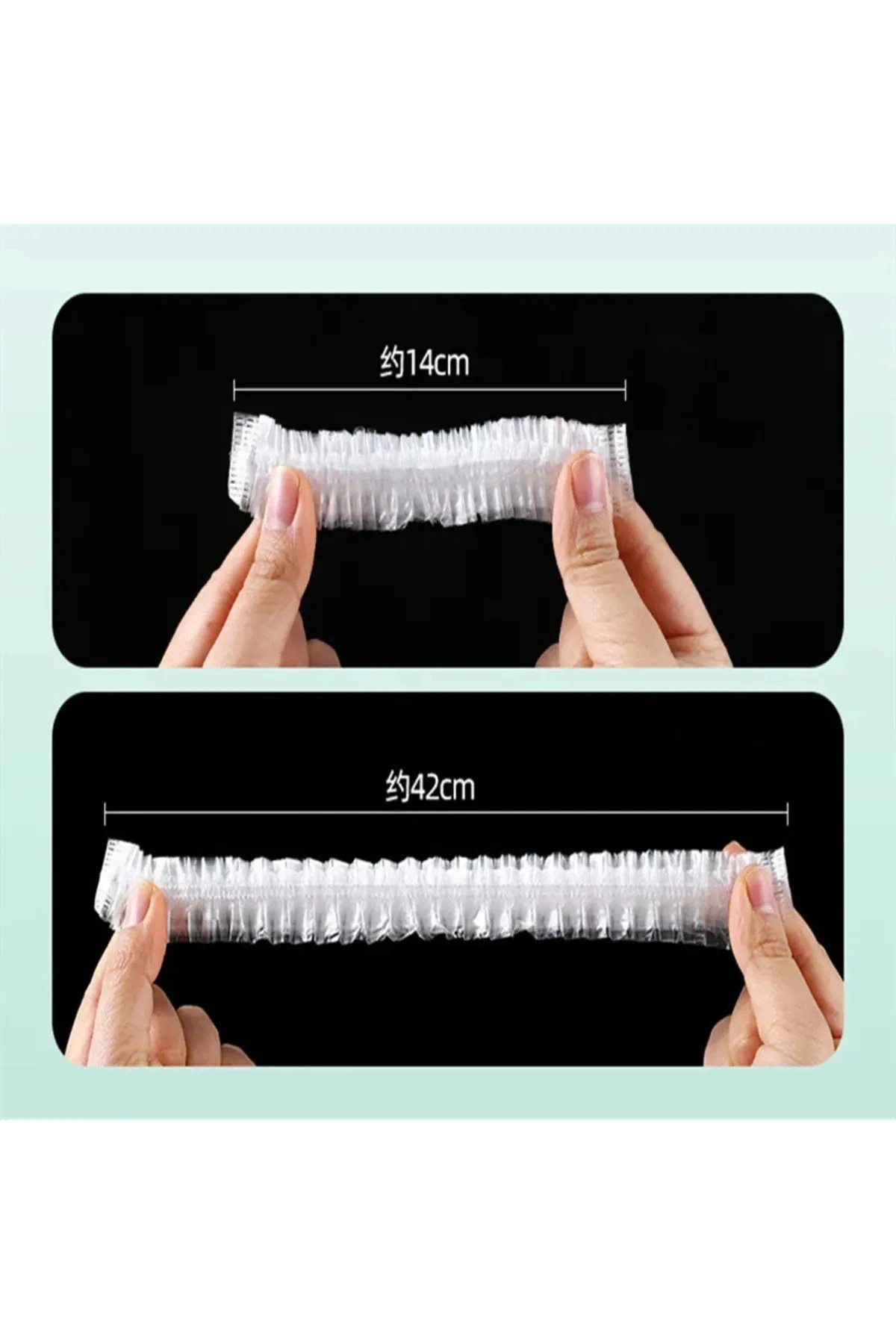 100 Adet Yeniden Kullanılabilir Gıda Saklama Kâse Tabak Tencereler Için Ayarlanabilir Gıda Bonesi