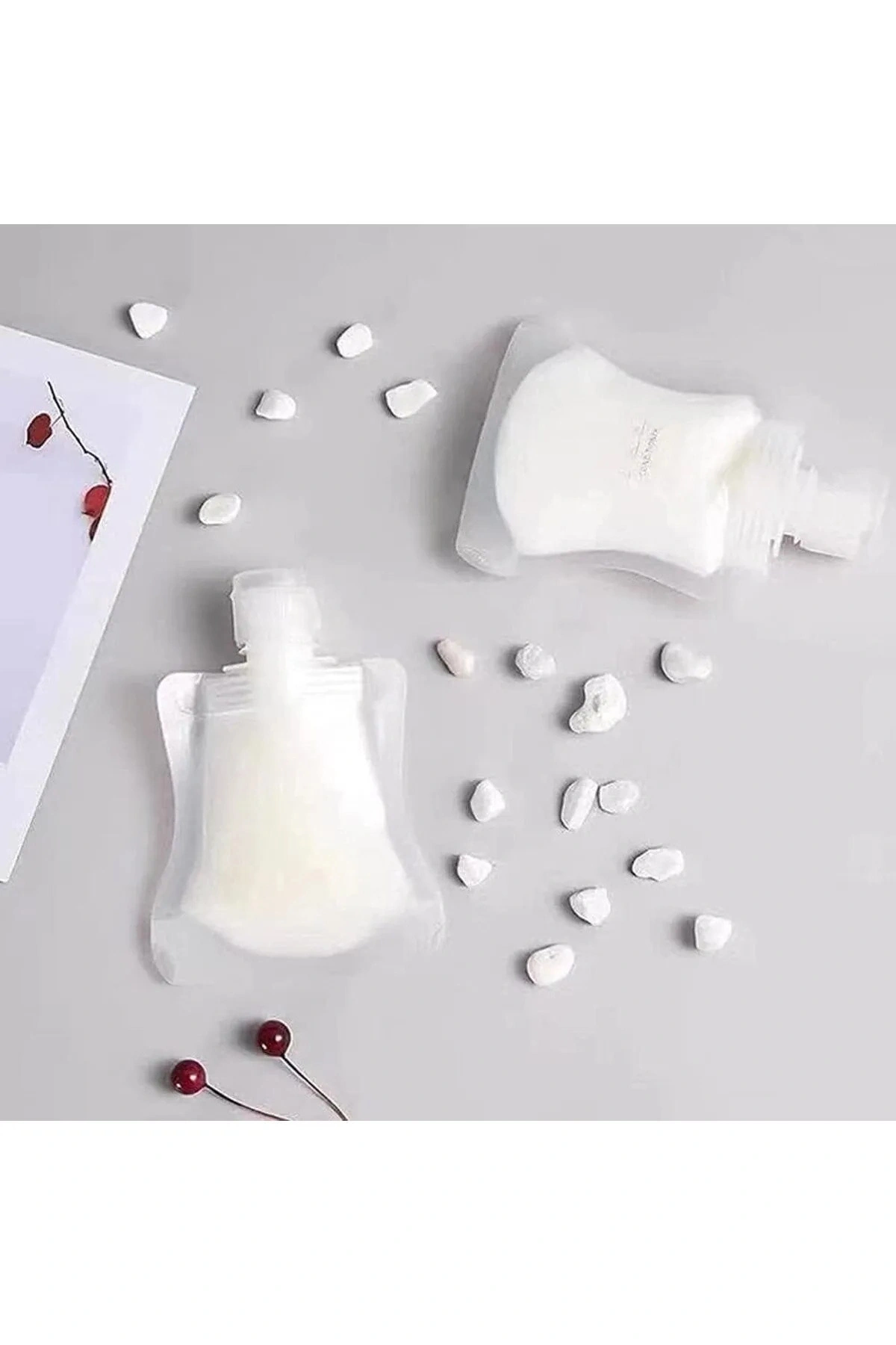 Sıvı Seyahat Kiti Pratik Sıvı Ve Şampuan Torbası 8 Adet 50 ml