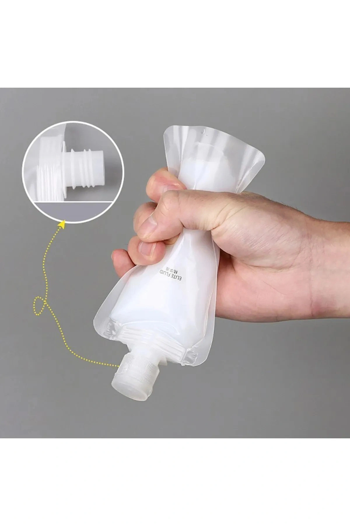 Sıvı Seyahat Kiti Pratik Sıvı Ve Şampuan Torbası 8 Adet 50 ml