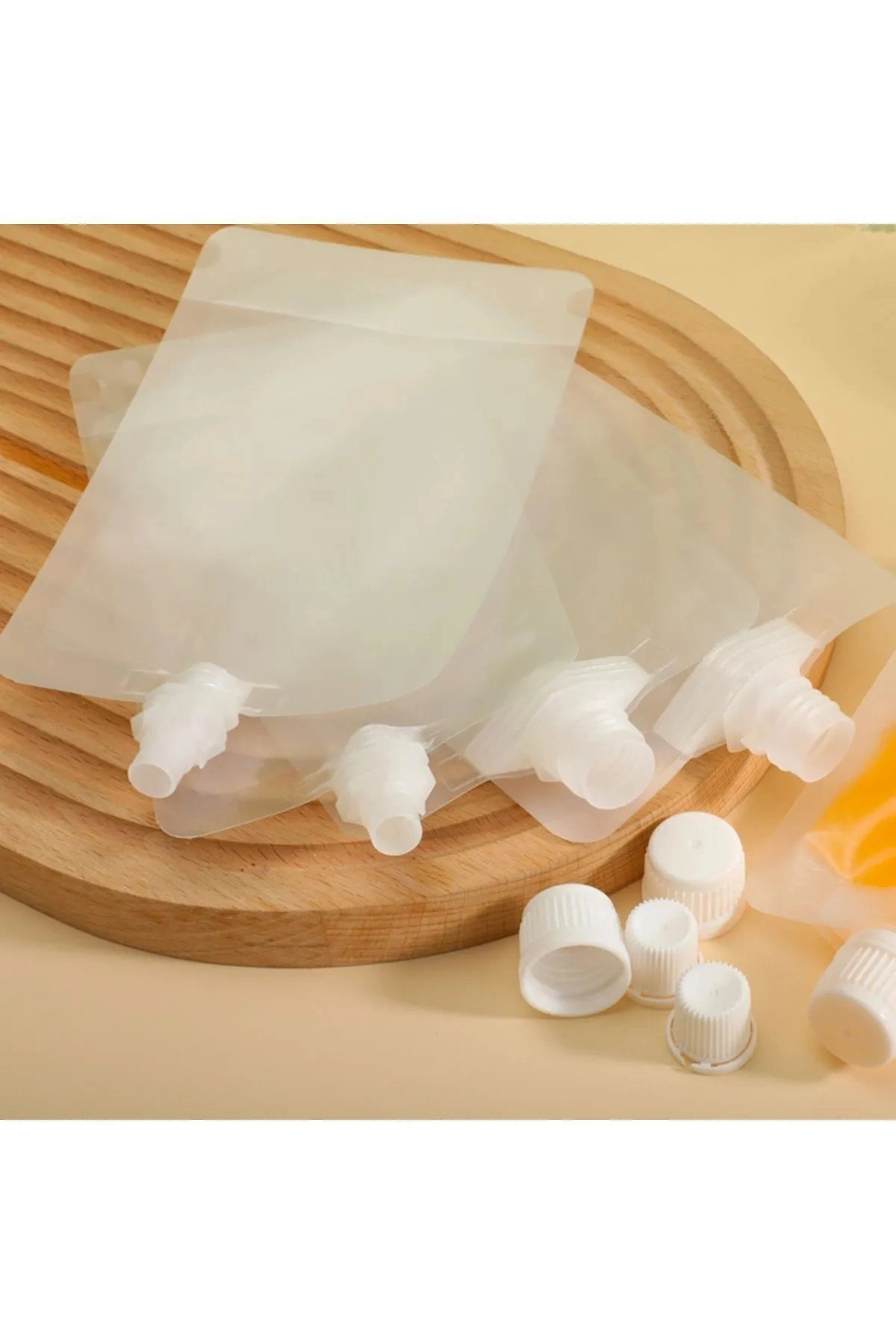 Sıvı Seyahat Kiti Pratik Sıvı Ve Şampuan Torbası 8 Adet 50 ml