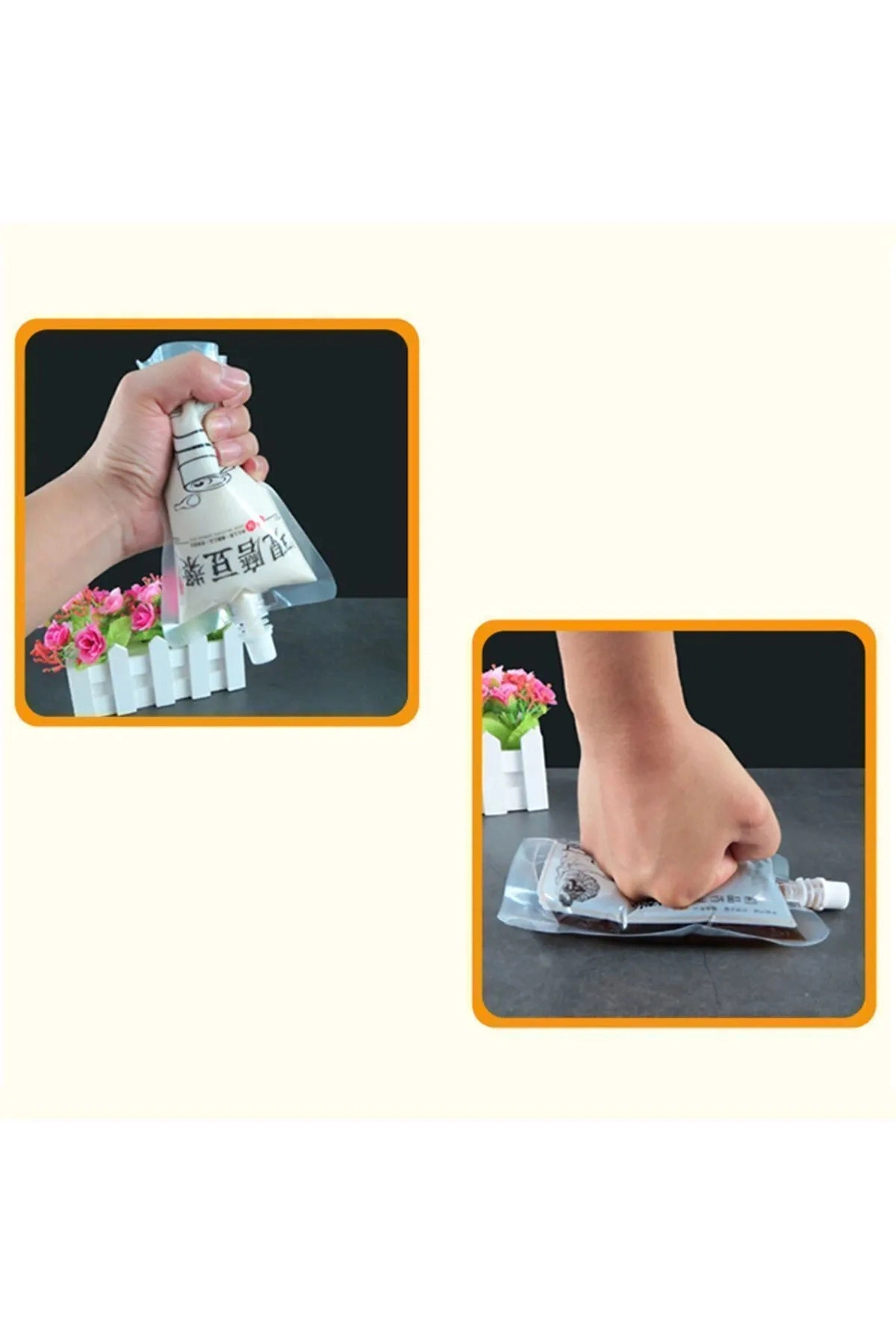 Sıvı Seyahat Kiti Pratik Sıvı Ve Şampuan Torbası 8 Adet 50 ml