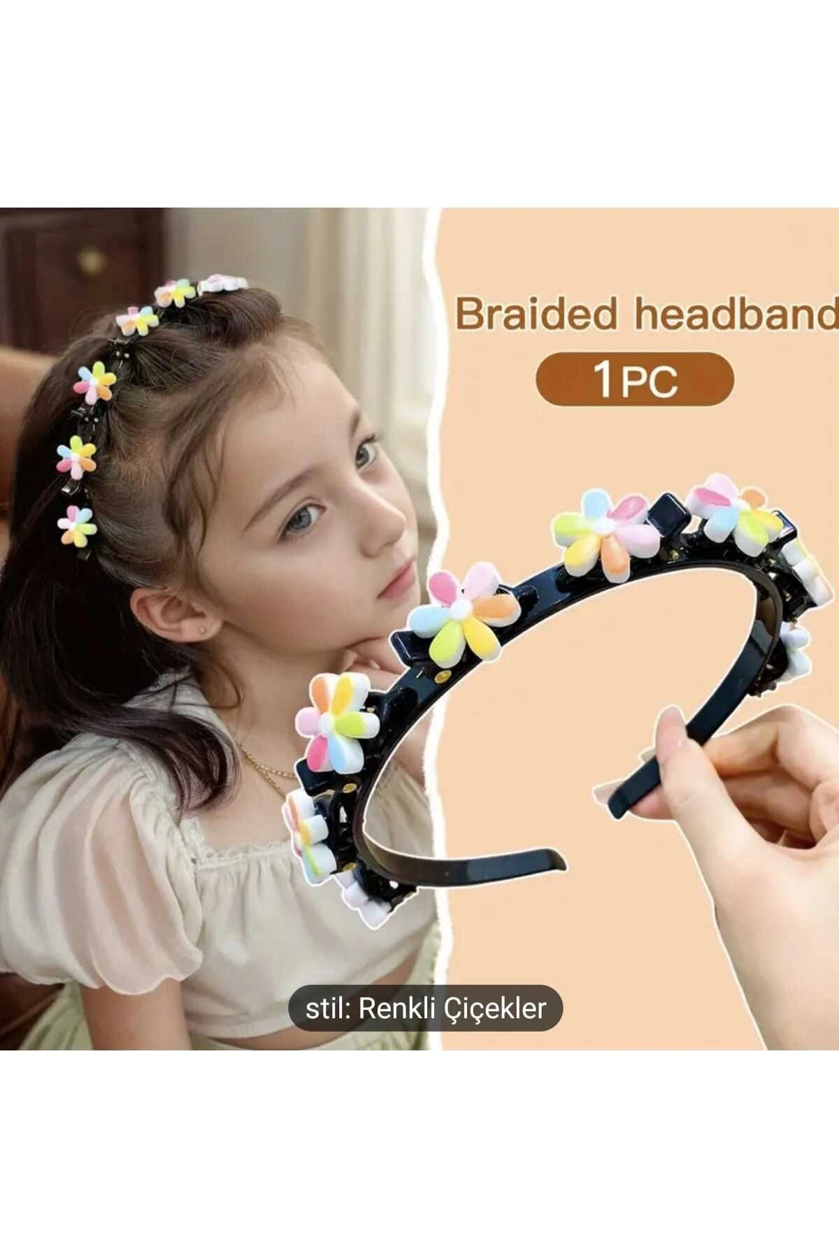 Sevimli Tokalı Çocuk Tacı Şirin Bebek ve Çocuk Saç Tokalı Tac Tasarım Çocuk Taç Saç Bandı Toka