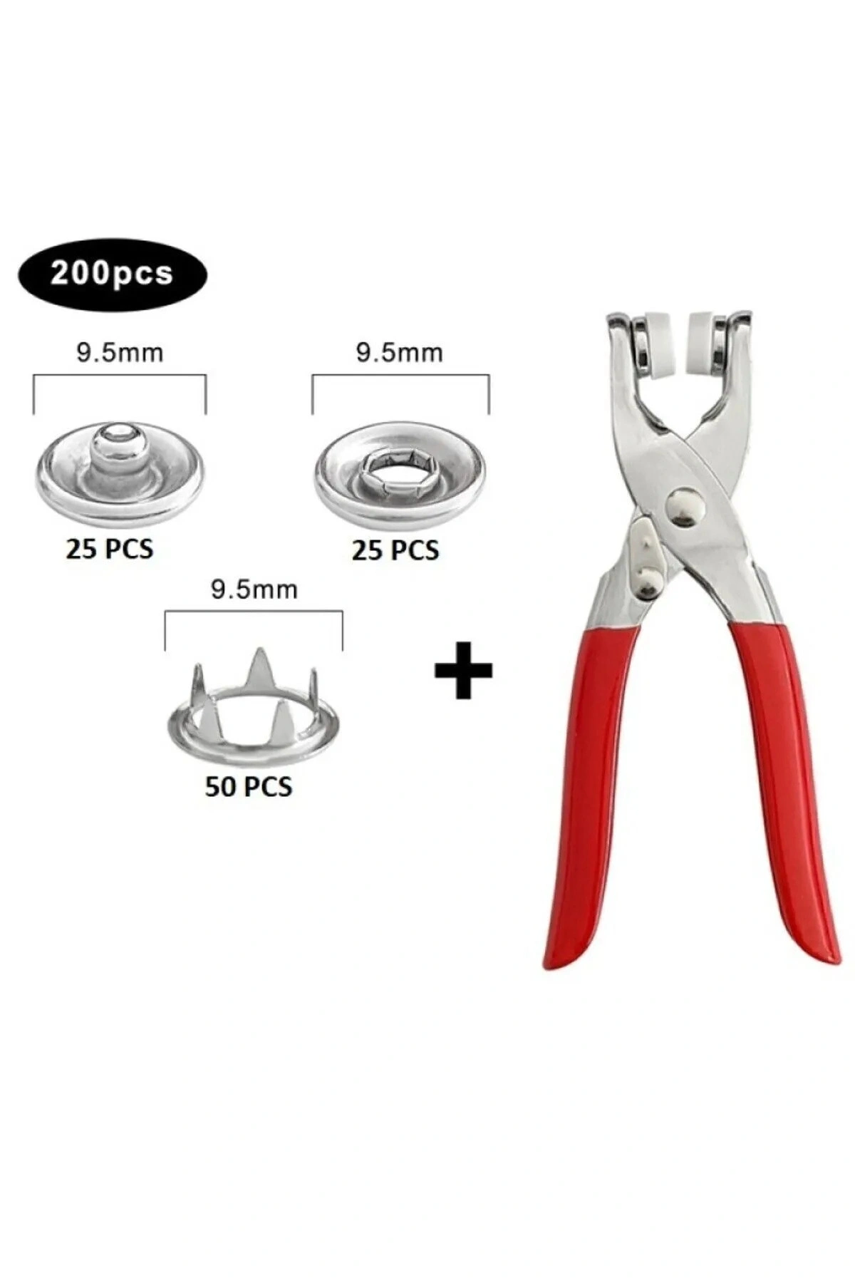 9.5 Mm Plastik Çıt Çıt, El Pensesi, Set- Gömlek Ve Bebe Çıtçıt Montaj Seti Düğme Pensesi