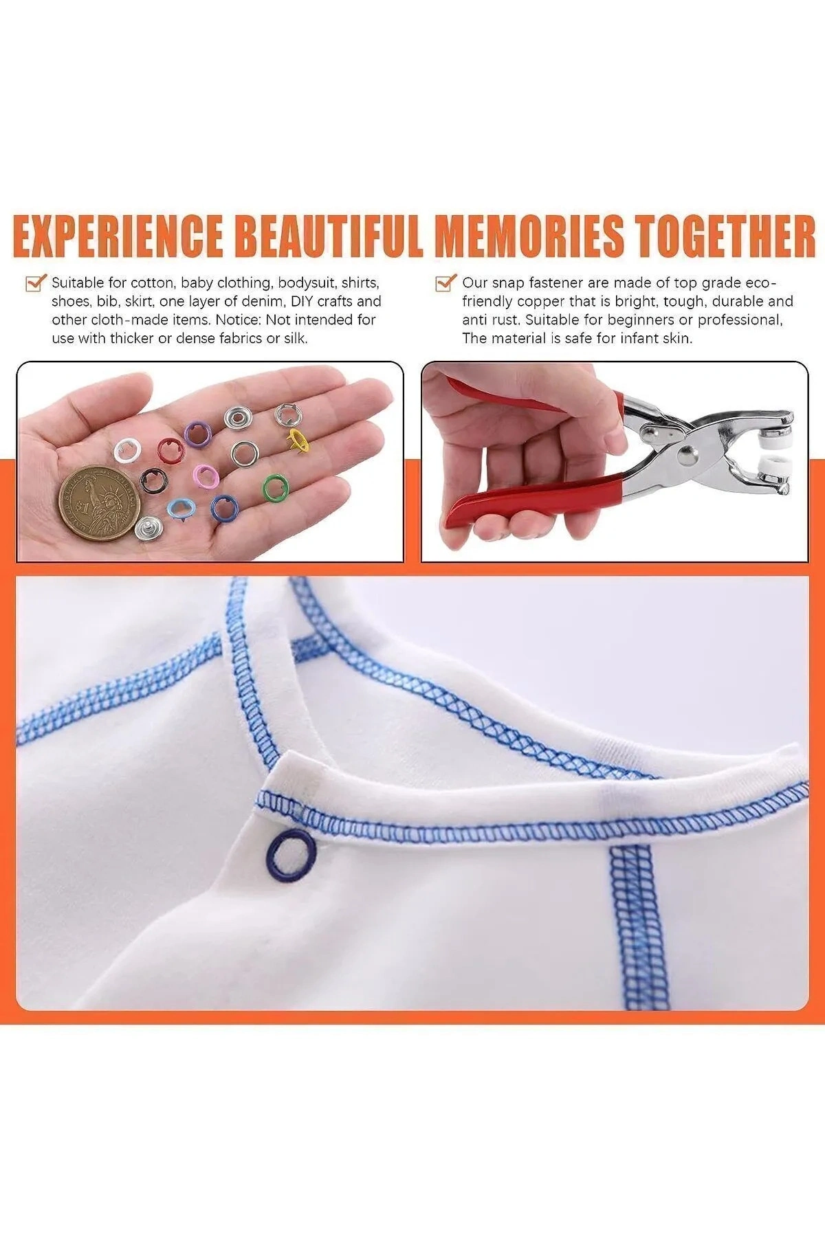 9.5 Mm Plastik Çıt Çıt, El Pensesi, Set- Gömlek Ve Bebe Çıtçıt Montaj Seti Düğme Pensesi