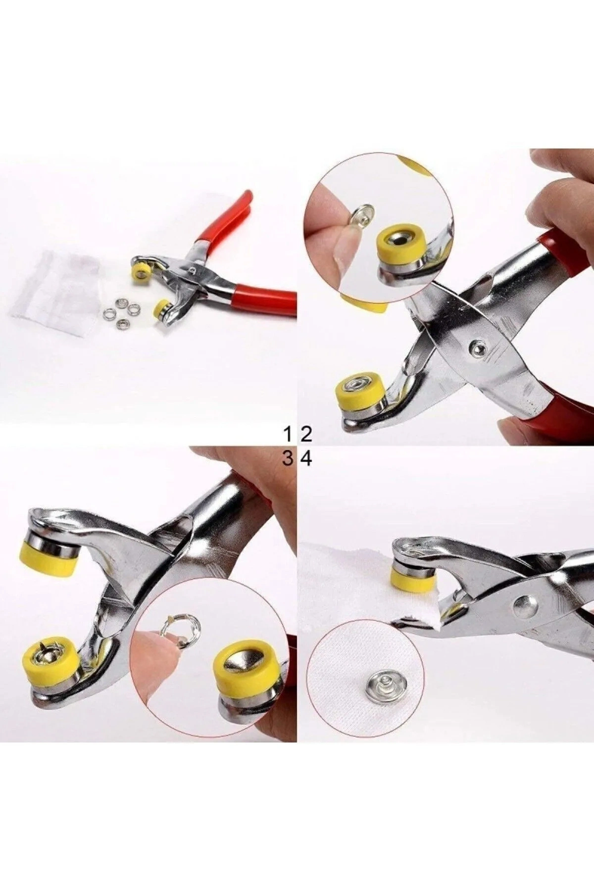 9.5 Mm Plastik Çıt Çıt, El Pensesi, Set- Gömlek Ve Bebe Çıtçıt Montaj Seti Düğme Pensesi