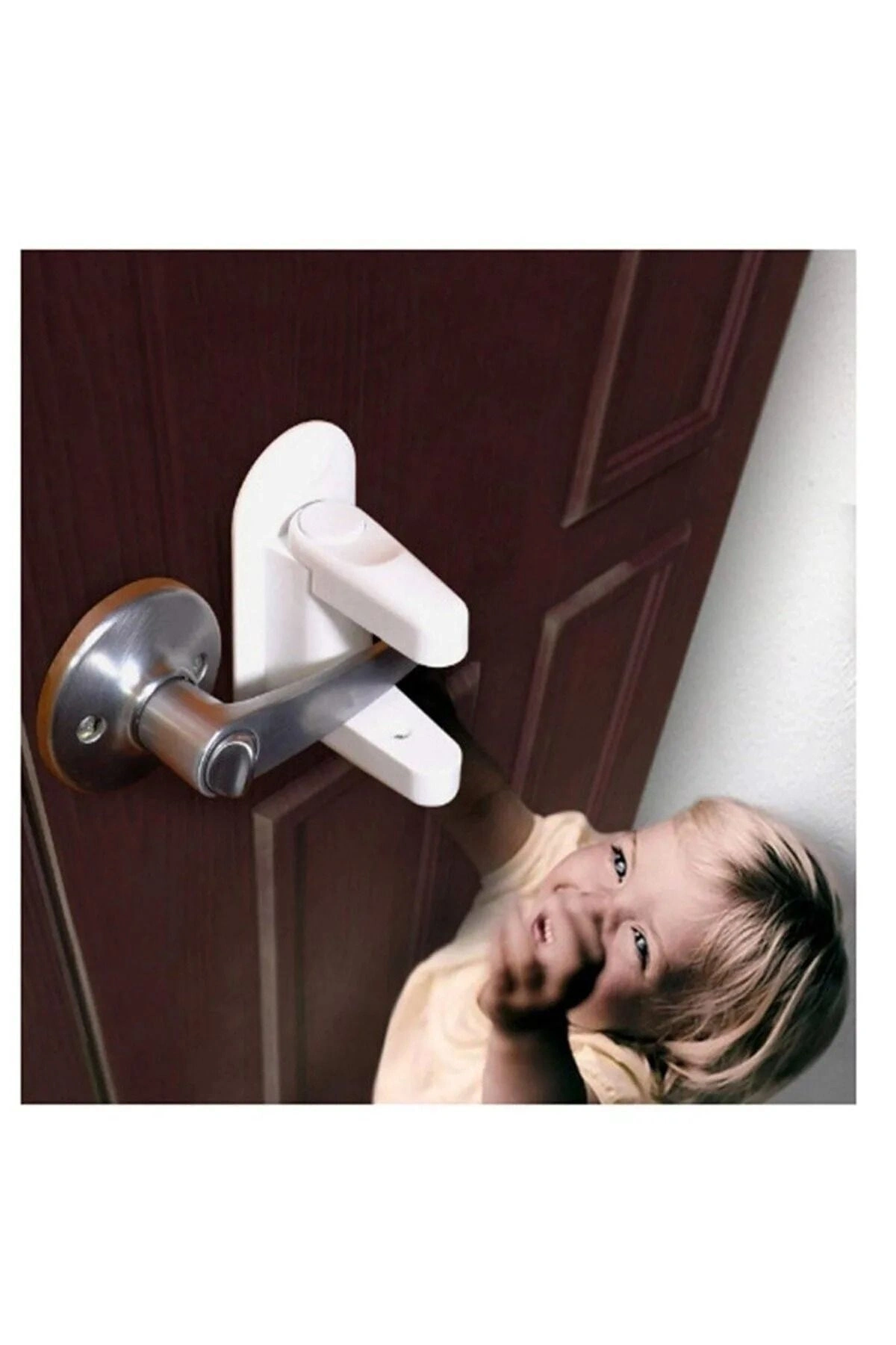 Manuel Çocuk Kapı Kilidi Kendinden Yapışkanlı Bebek Emniyet Kilidi Pratik Çok Fonksiyonlu Kilit