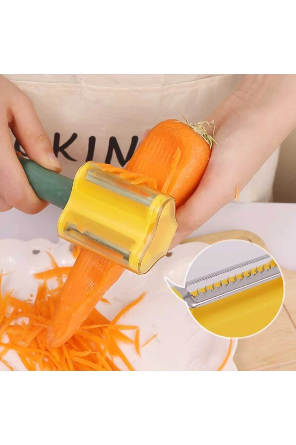 Meyve Sebze Soyacağı Kabuk Toplayıcı  Pratik Jülien  Soyucu 1 ADET