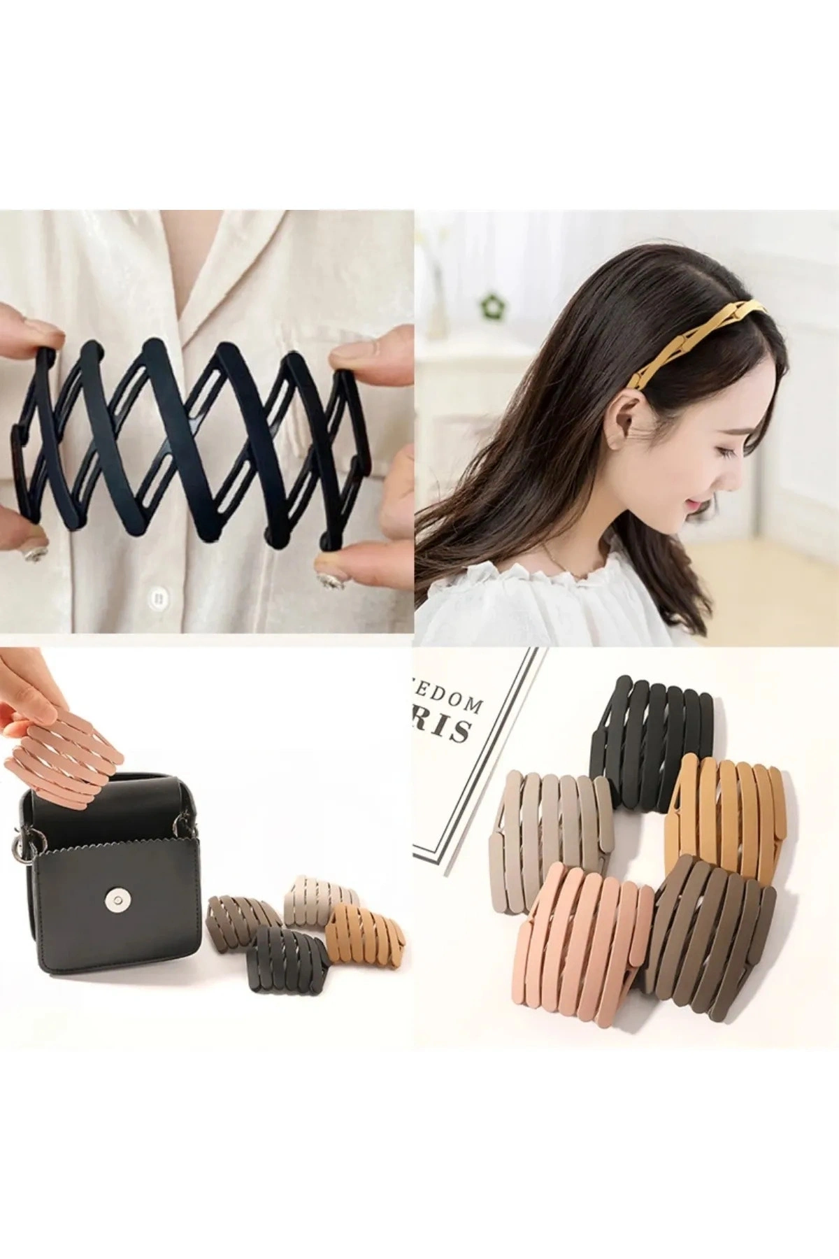 Katlanabilir Saç Taç Toka 1 Adet