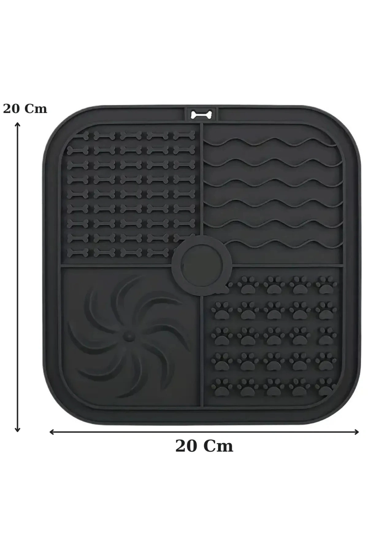 Köpek ve Kedi İçin Yavaş Yeme Katı Gıda ve SIVI Yeme Kabı ve Yalama Matı 1 ADET 20x20