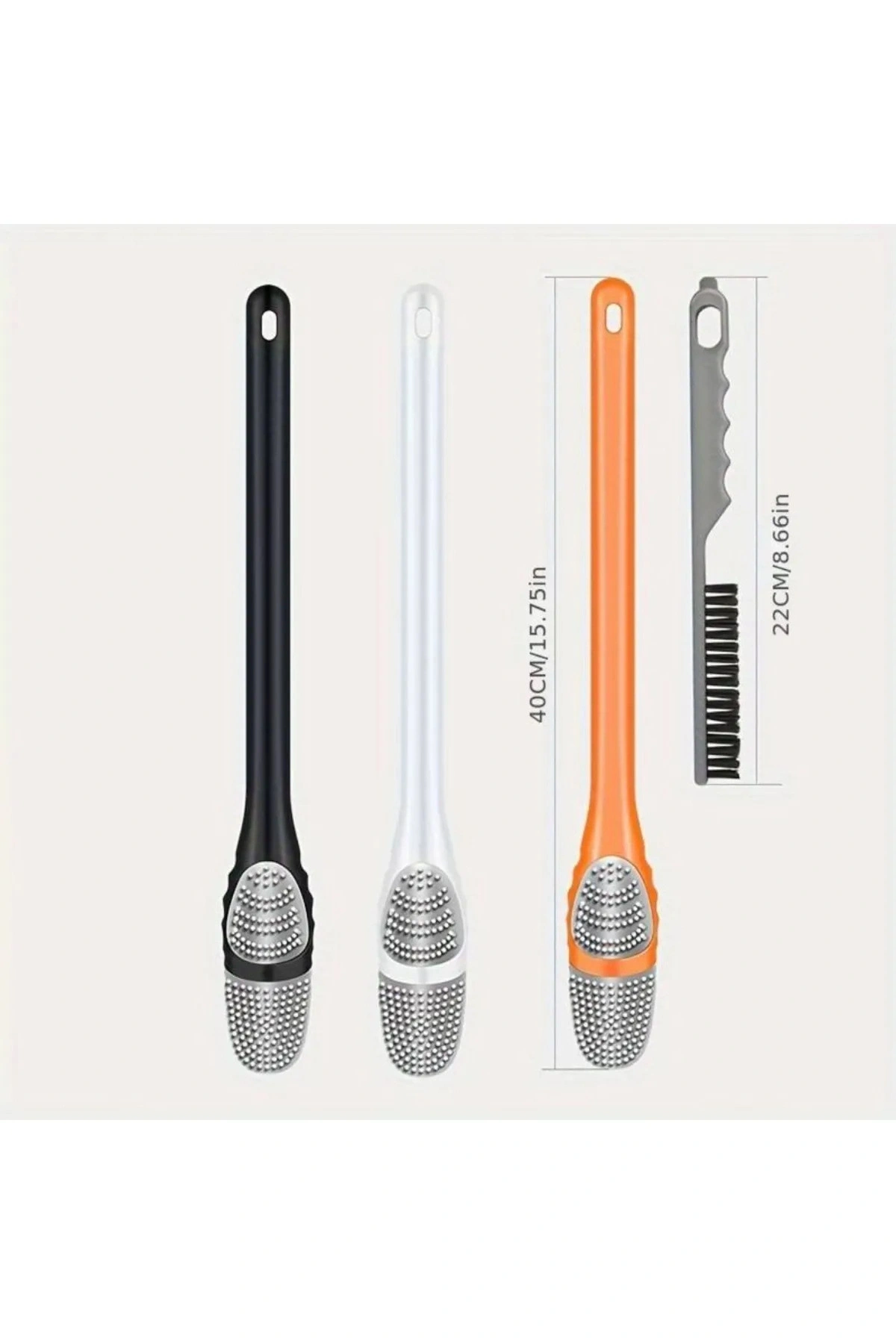 Silikon Tuvalet Klozet Detay Temizleme Ve İnce Detay Fırçası 2Li Set