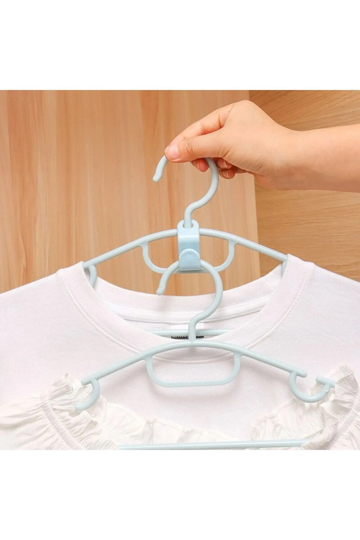 Askı Çoğaltıcı Çok Amaçlı Pratik Düzenleyici Kıyafet Askı Çoğaltma Klips 10 Adet