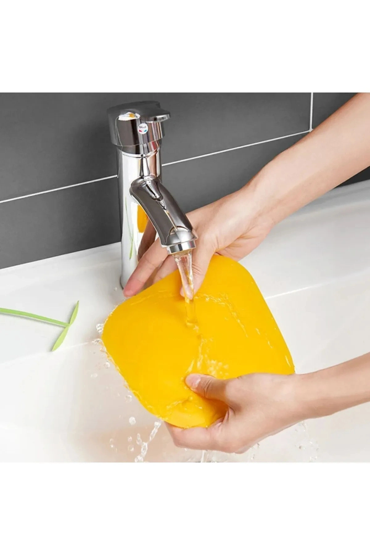 Gider Kötü Koku Önleyici Palmiye Lavabo Gider Kapatıcı Banyo Küvet Süzgeç Kapatma Sarı Renk
