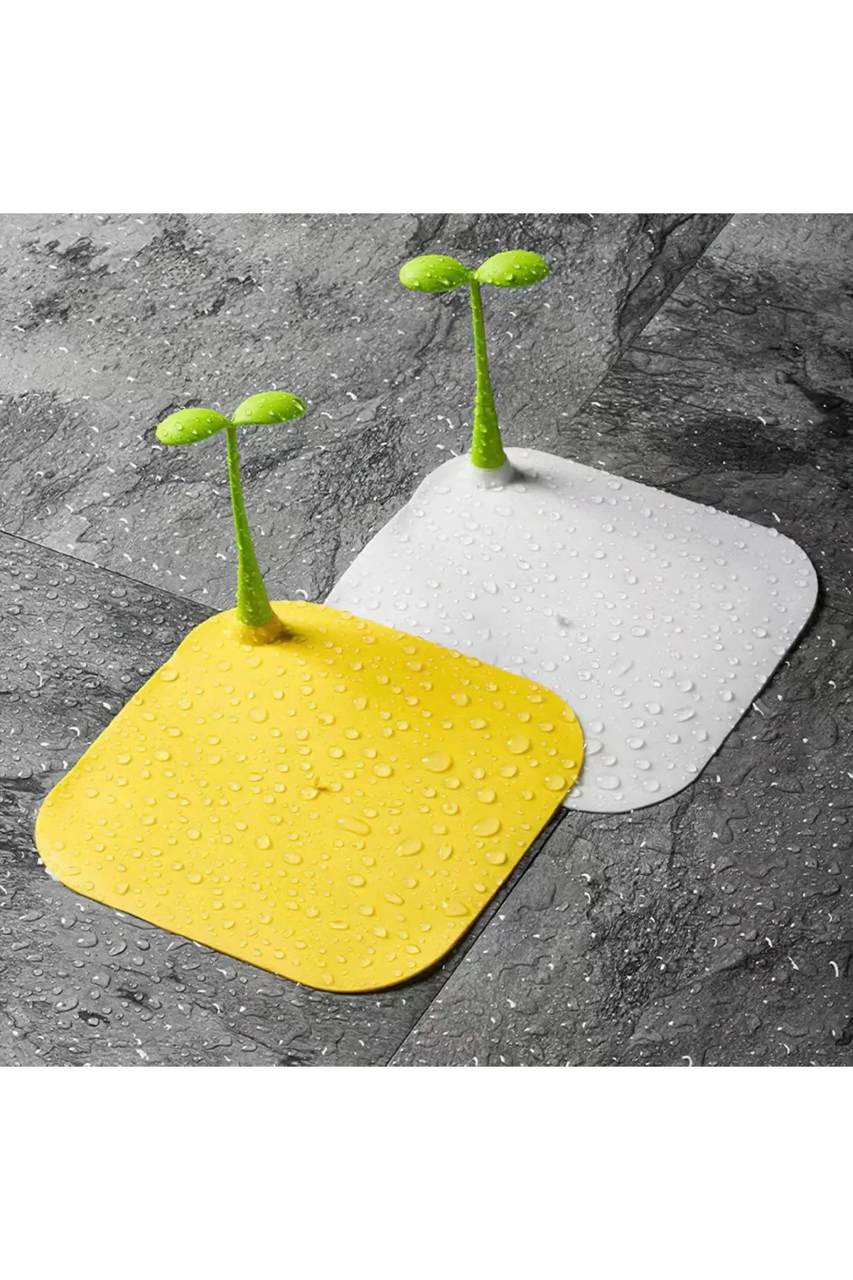 Gider Kötü Koku Önleyici Palmiye Lavabo Gider Kapatıcı Banyo Küvet Süzgeç Kapatma Beyaz Renk