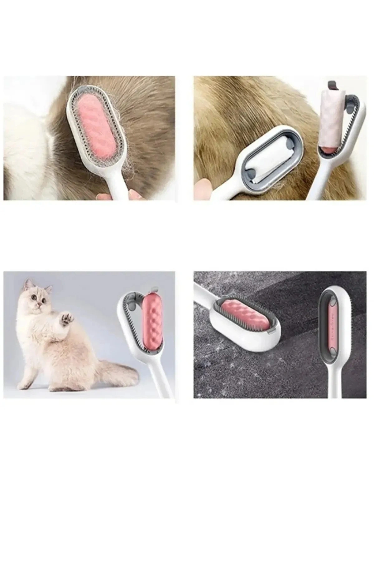 Islak Mendil Aparatlı Kedi Köpek Tüy Temizleyici Toz Toplayıcı Tiftik Toplayıcı Tarak 1 ADET