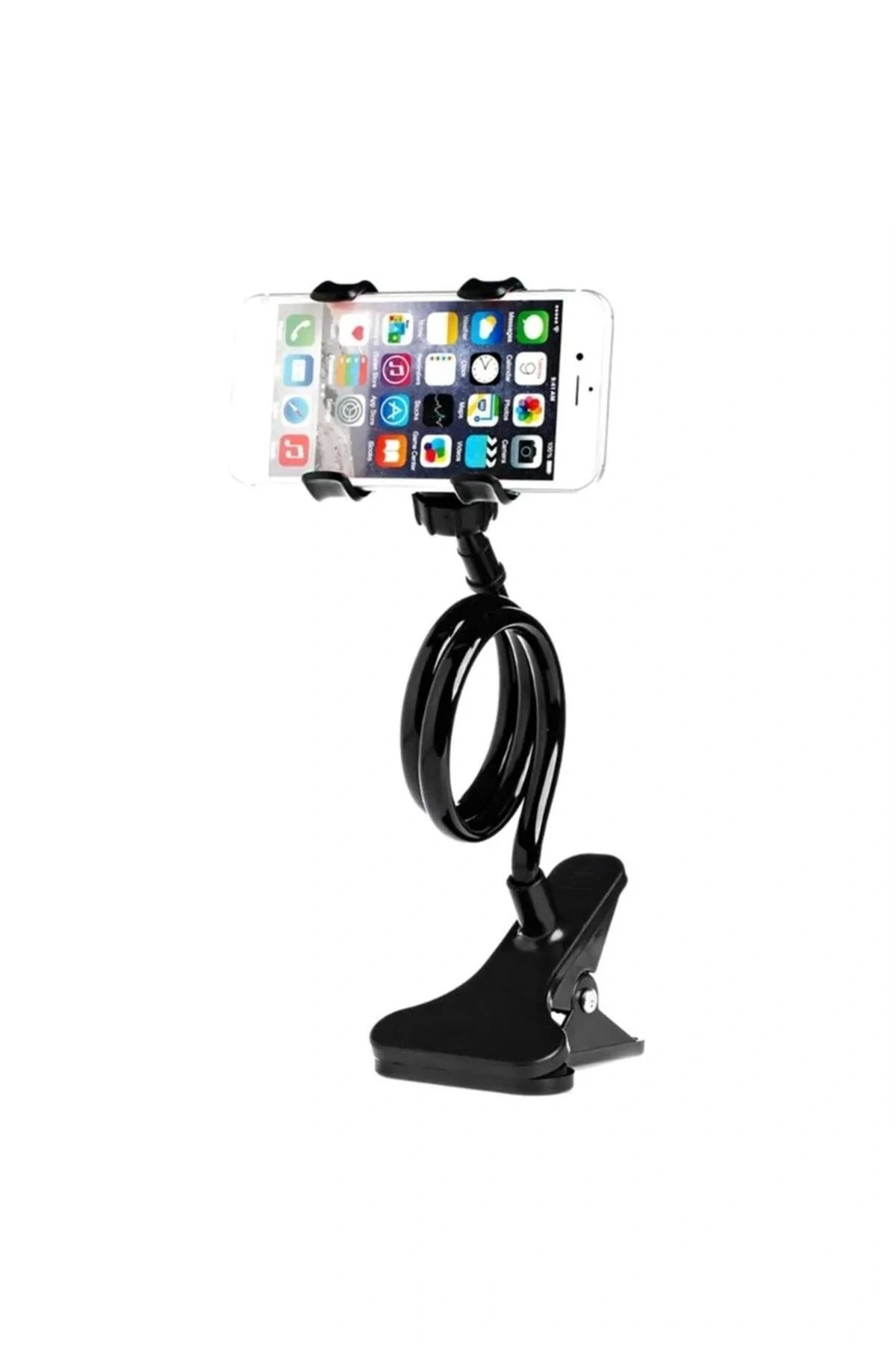 Akrobat Telefon Tutucu Siyah Oynar Başlıklı Portatif Çok Amaçlı Telefon Tutacağı