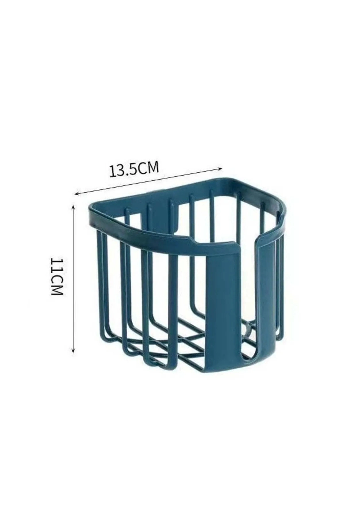 WC Kağıdı İçin Pratik Kolay Monte Edilebilen Yapışkanlı Çok Fonksiyonlu Beyaz Banyo Organizeri
