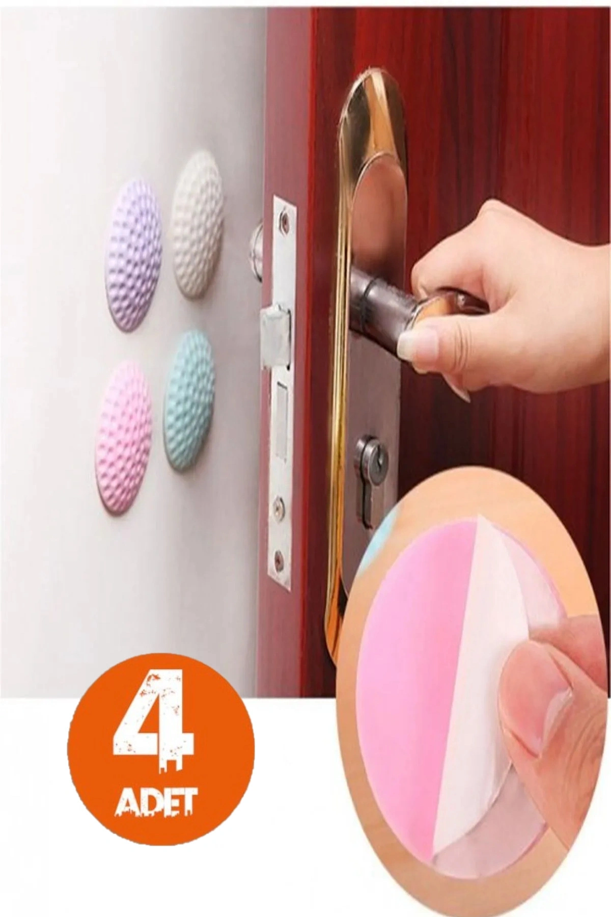 Çok Amaçlı Silikon Kapı Duvar Koruyucu Tampon 4lü Paket