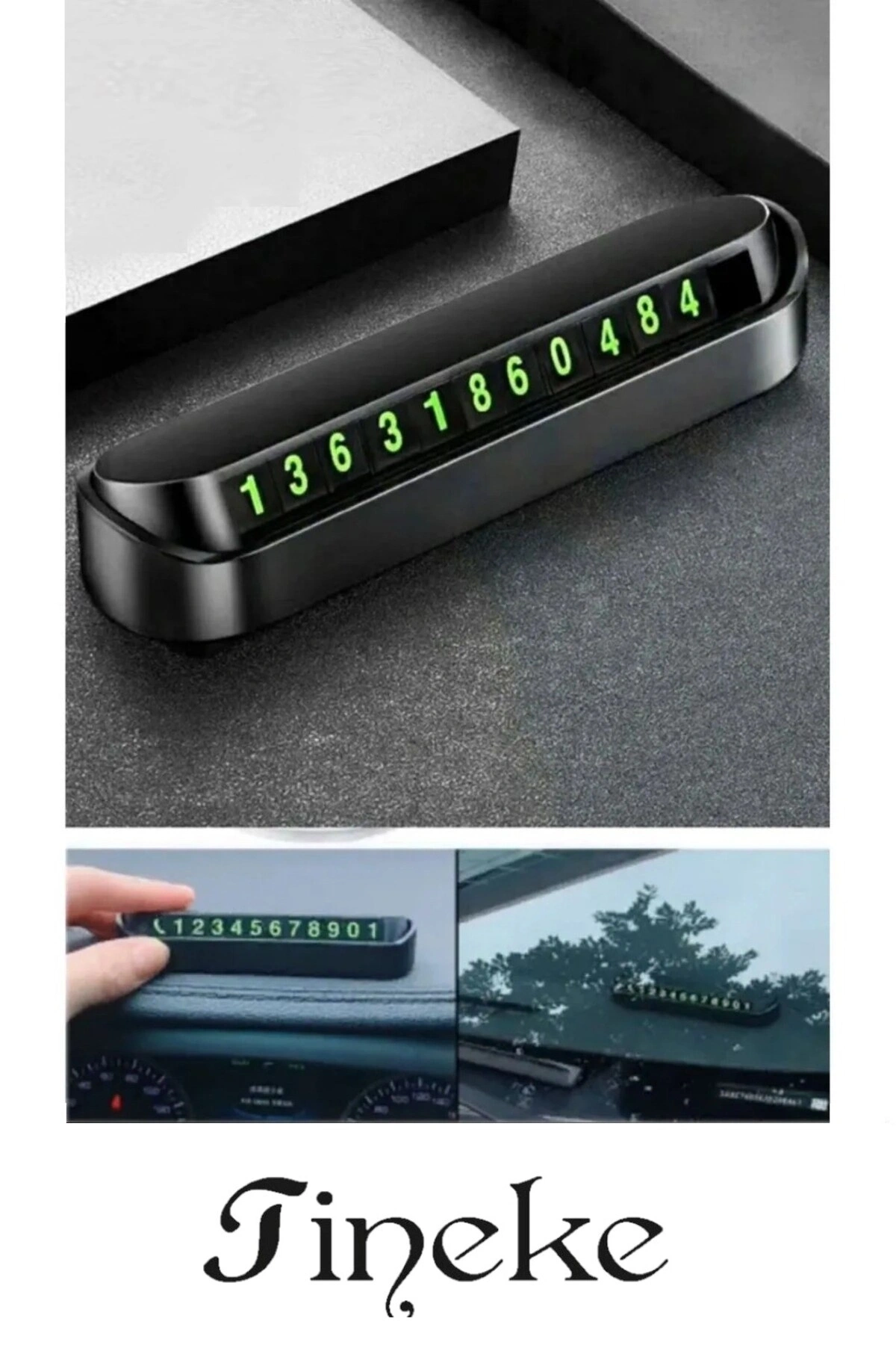 Torpido Üstü Cep Telefon Numarası İçin Aç Kapa Numaratör 1  Adet