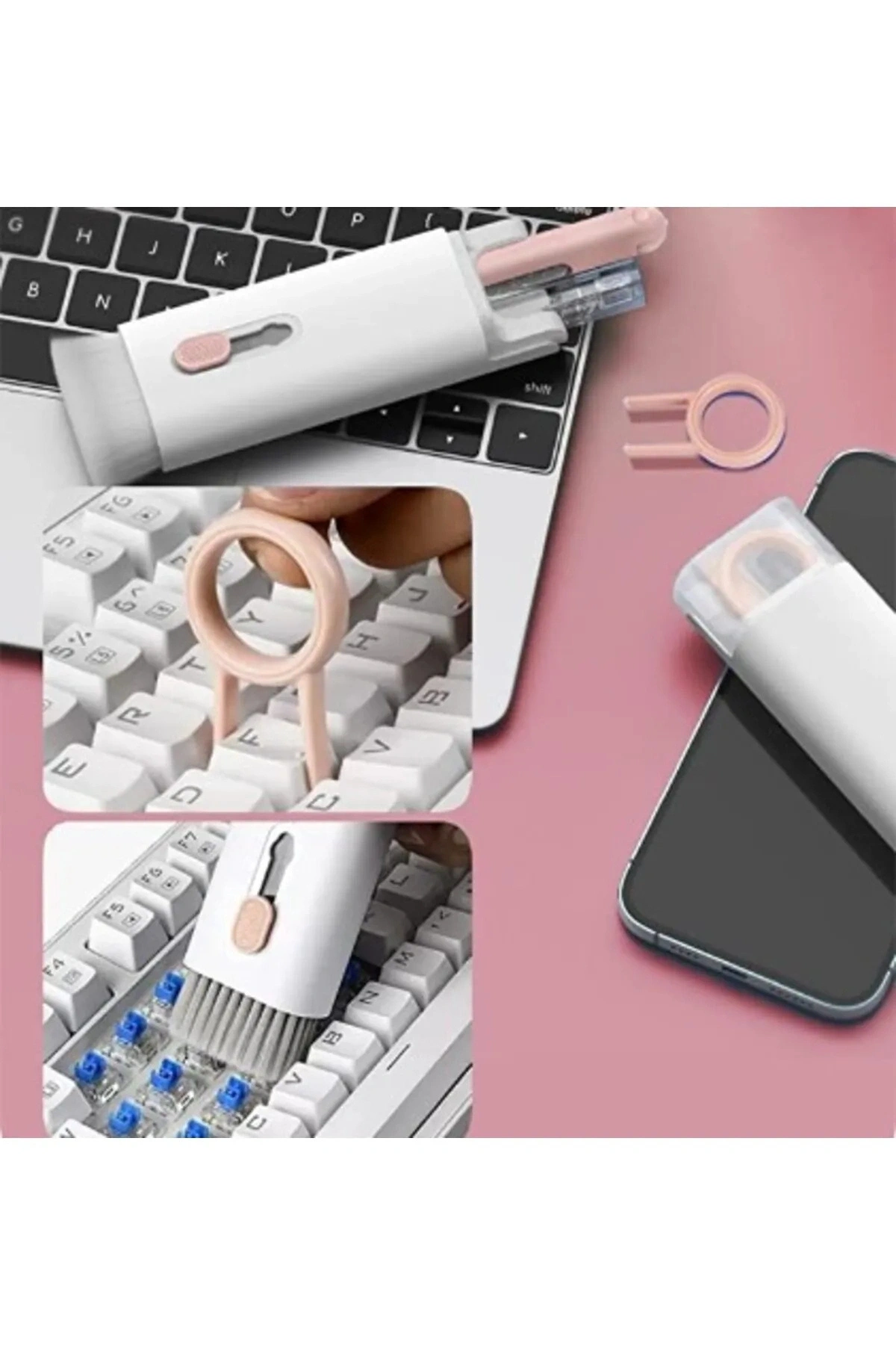 Çok Fonksiyonlu 7 Parça Airpods Klavye Ekran Kulaklık Temizleme Kiti