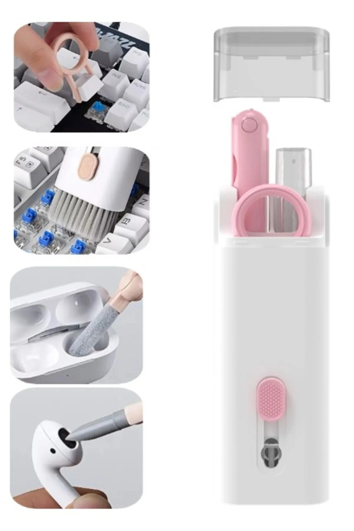 Çok Fonksiyonlu 7 Parça Airpods Klavye Ekran Kulaklık Temizleme Kiti