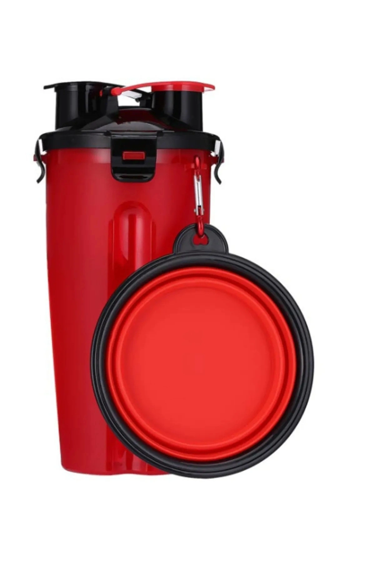 Katlanır Mama Kablı Su ve Mama Matarası 1 Adet