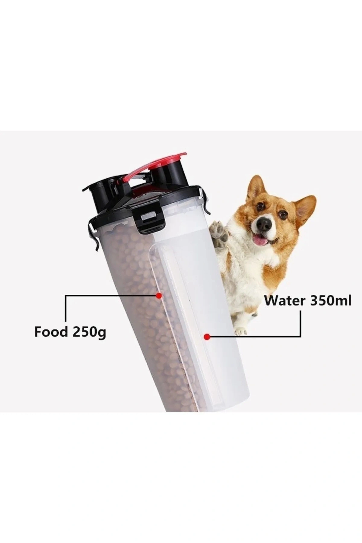 Katlanır Mama Kablı Su ve Mama Matarası 1 Adet