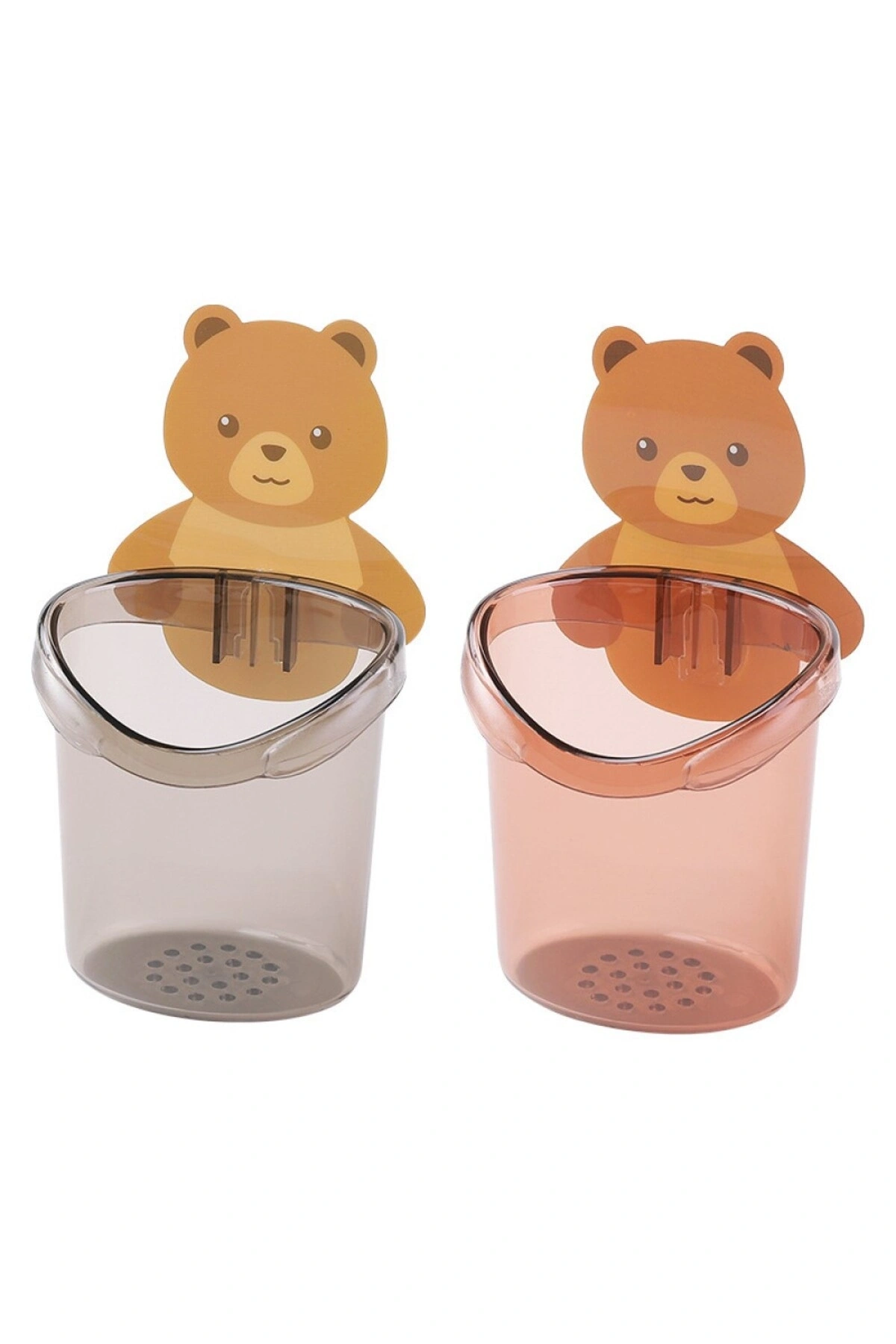 Ayıcık  Diş Fırçası fincanı Tutucu Diş Macunu Depolama rafı Standı Kendinden Yapışkanlı 1 ADET