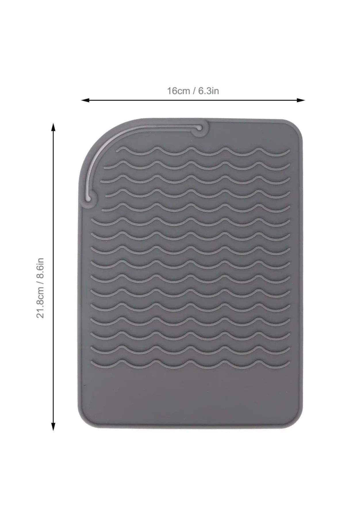 Saç Maşası Isıya Dayanıklı Silikon Mat Çok Fonksiyonlu Kaymaz Düz Silikon Isıya Dayanıklı Mat