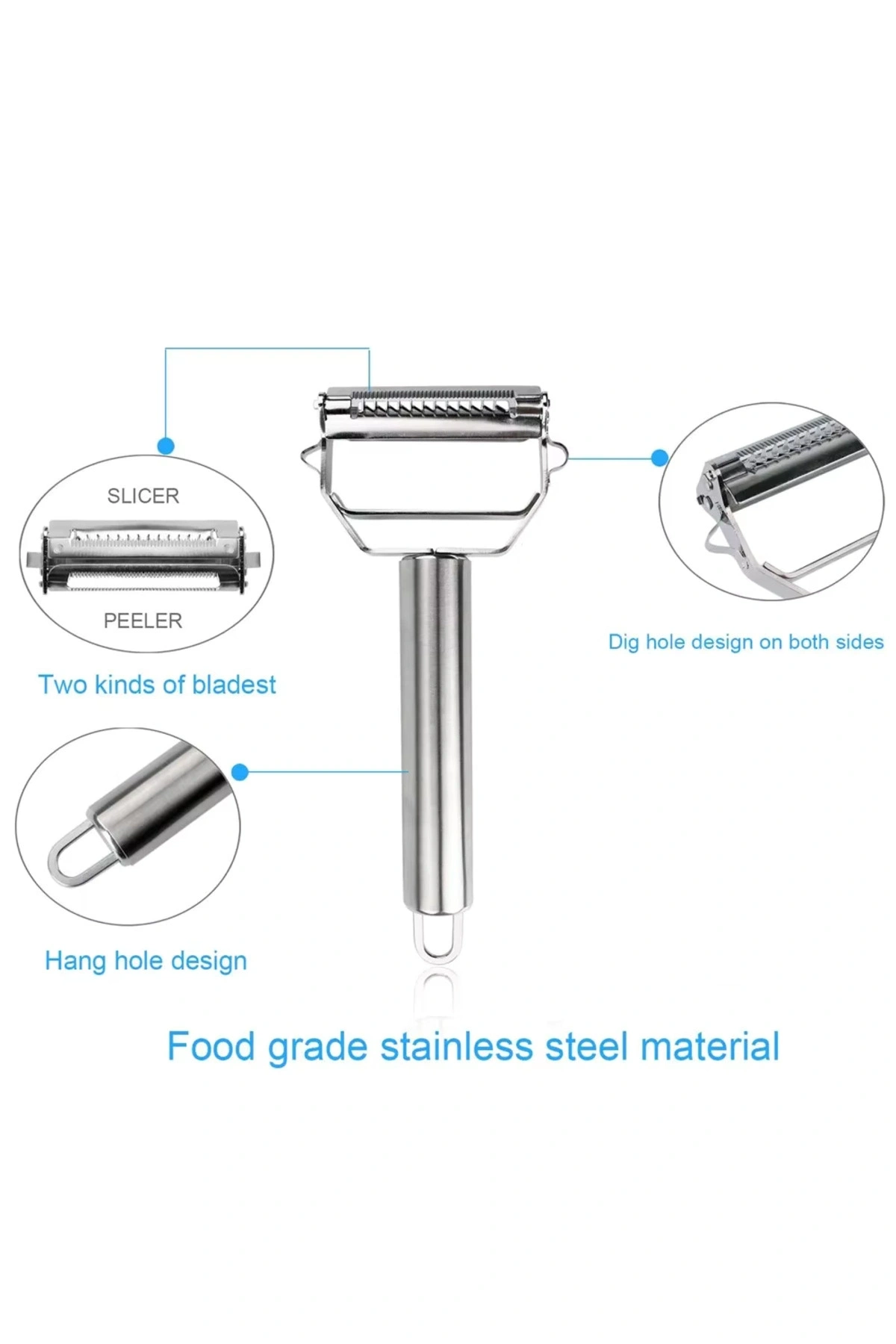Paslanmaz Çelik Jülyen Soyucu Julien Dograyıcı Rende 1 Adet