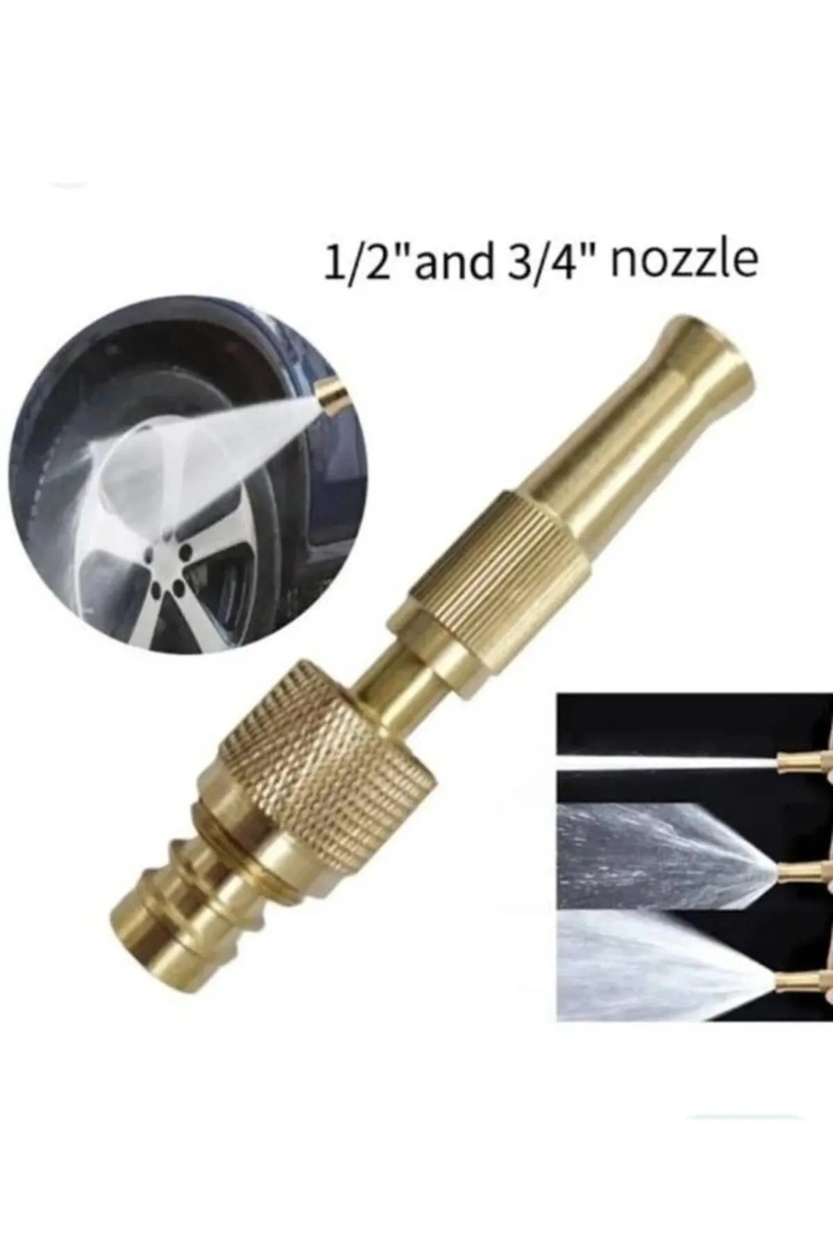 Yüksek Basınçlı Ayarlanabilir Bahçe Sulama Araba Yıkama Tazyikli Su Püskürtme Tabancası