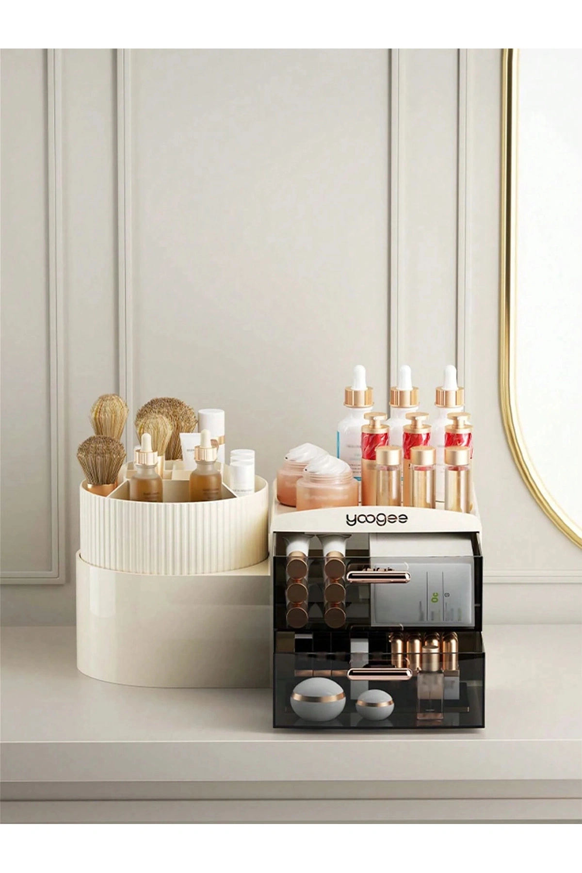 Lüks Çekmeceli Makyaj Kozmetik Düzenleyici Organizer Makyaj Kutusu