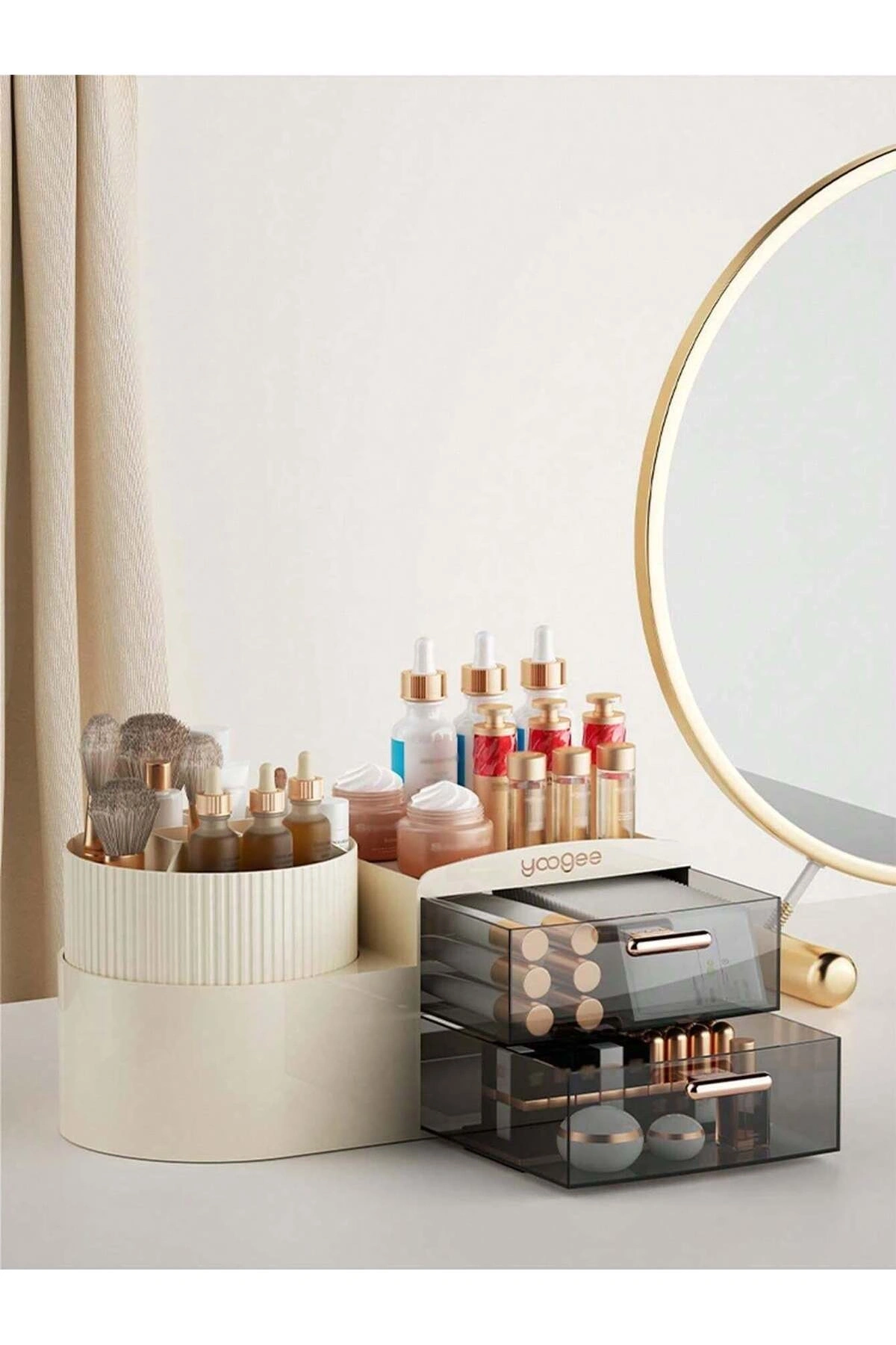 Lüks Çekmeceli Makyaj Kozmetik Düzenleyici Organizer Makyaj Kutusu