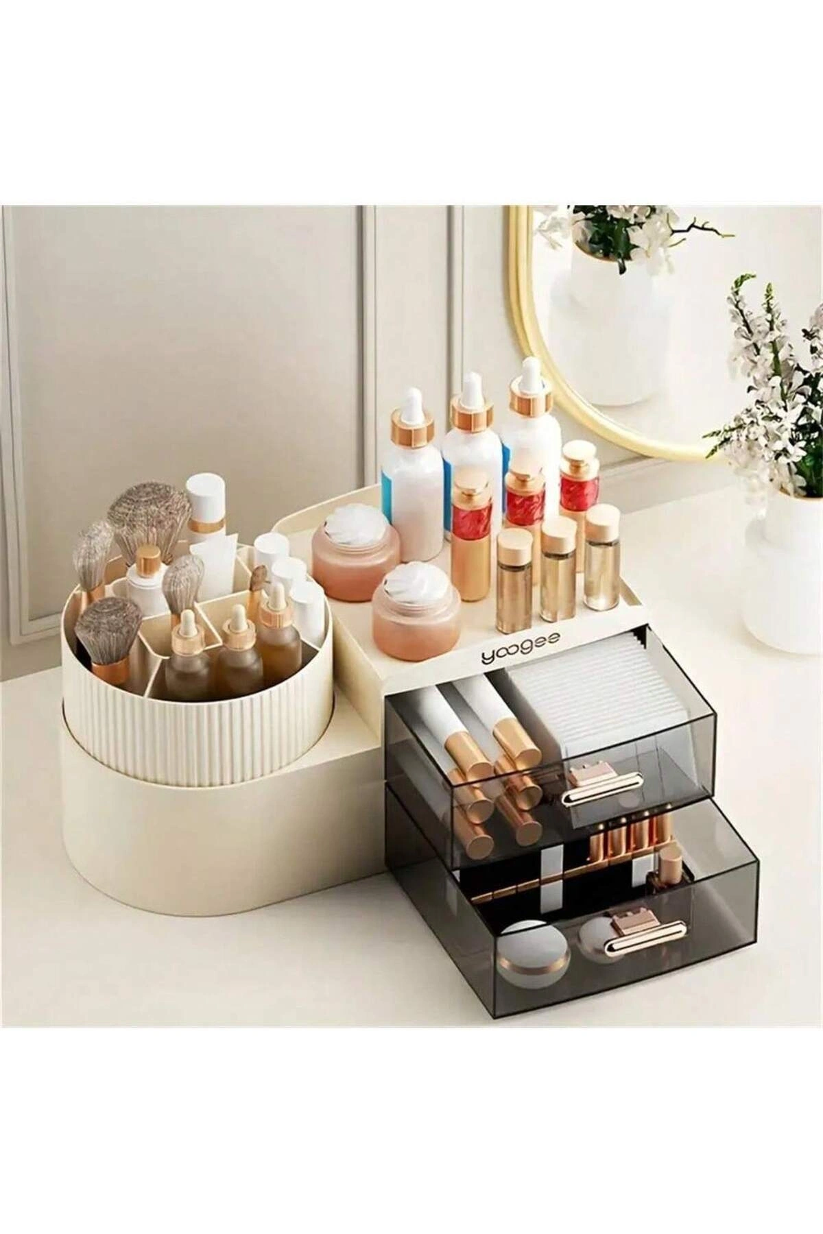 Lüks Çekmeceli Makyaj Kozmetik Düzenleyici Organizer Makyaj Kutusu