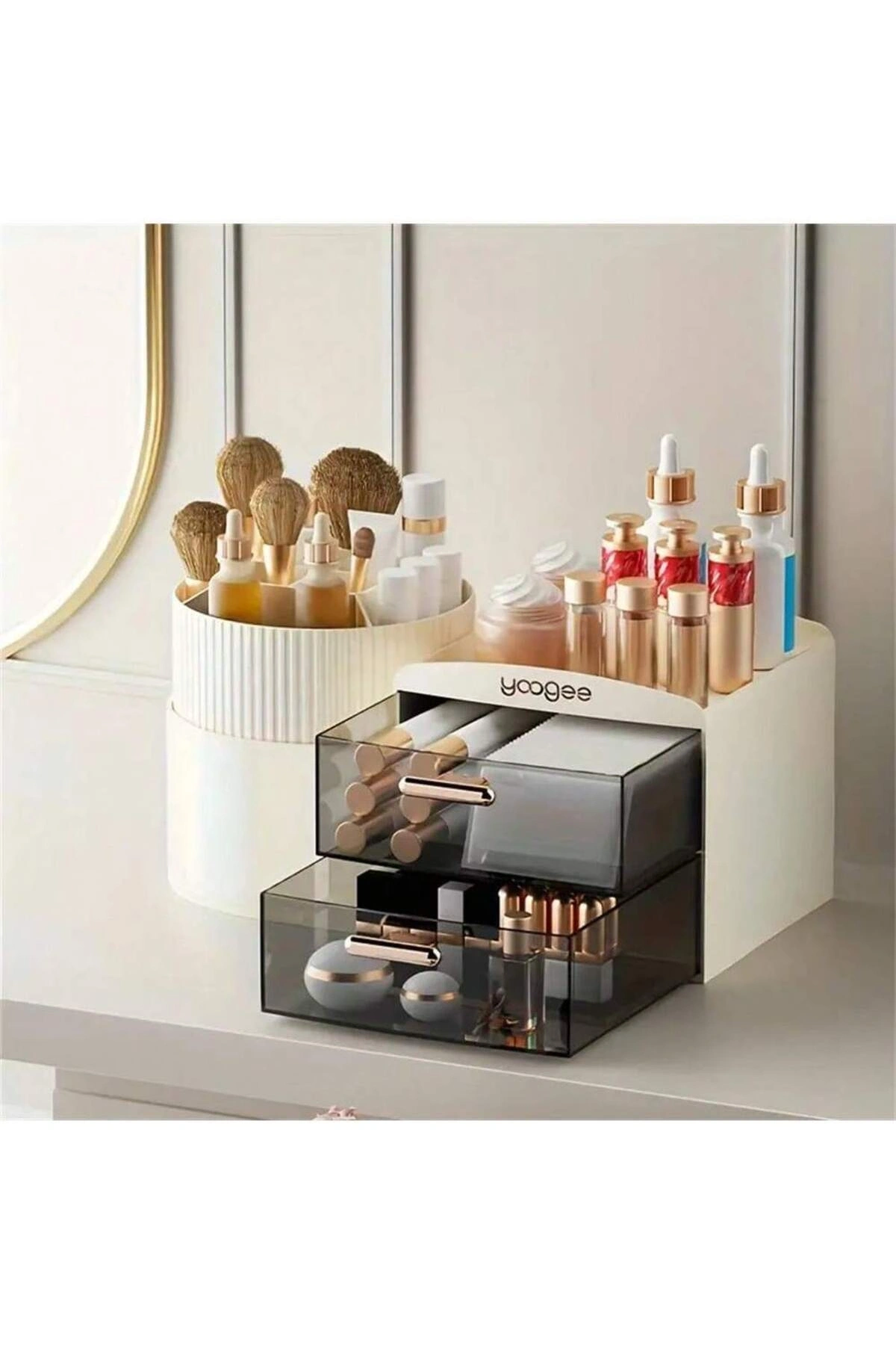 Lüks Çekmeceli Makyaj Kozmetik Düzenleyici Organizer Makyaj Kutusu