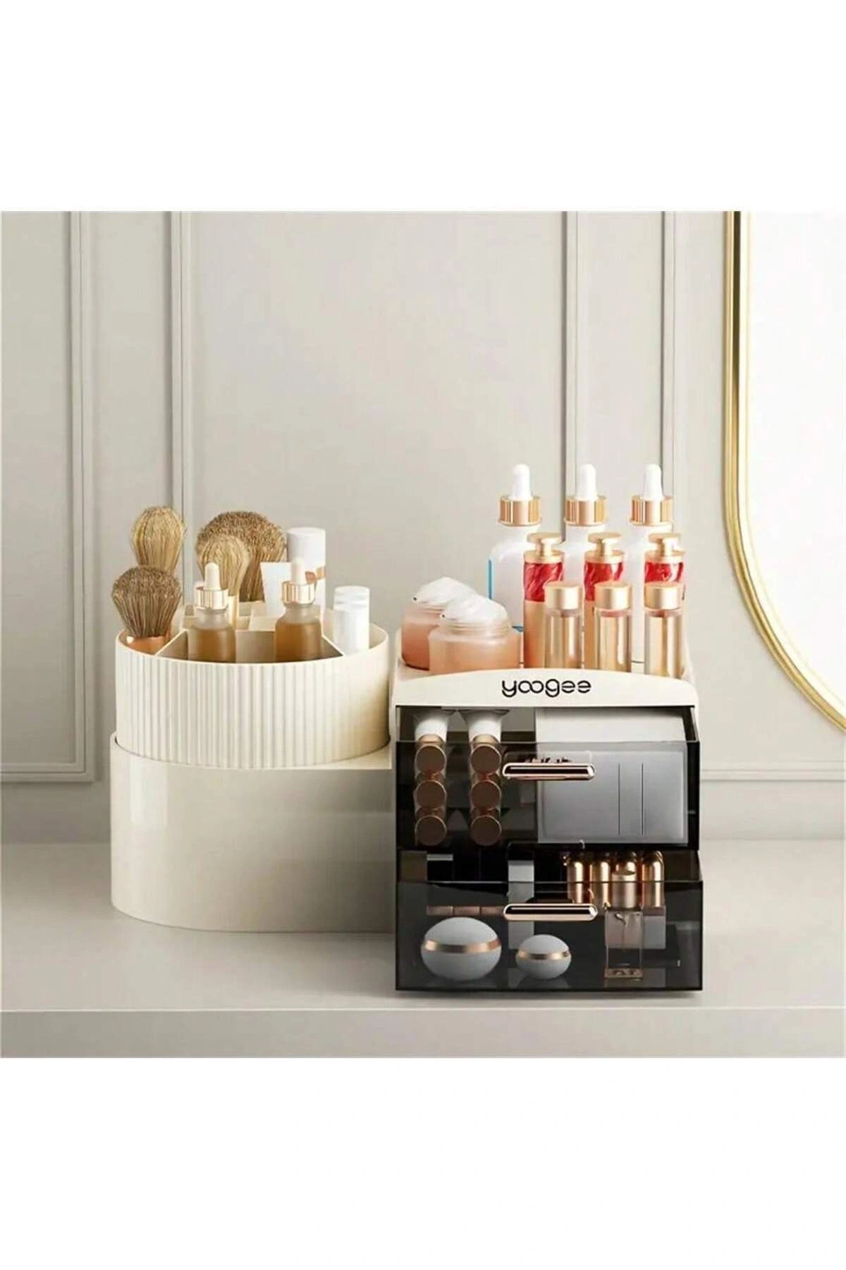 Lüks Çekmeceli Makyaj Kozmetik Düzenleyici Organizer Makyaj Kutusu