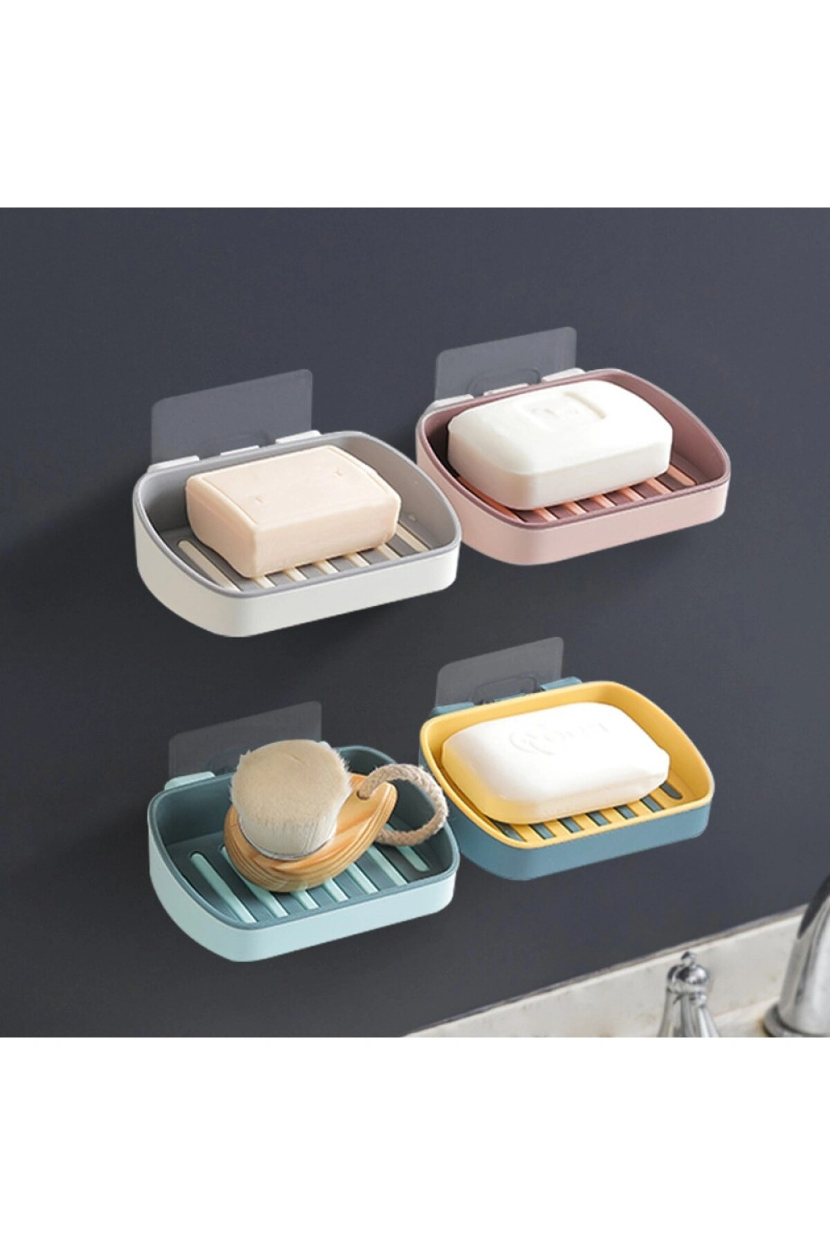 Çift Katmanlı Duş Sabunluk Kendinden Yapışkanlı 1 Adet