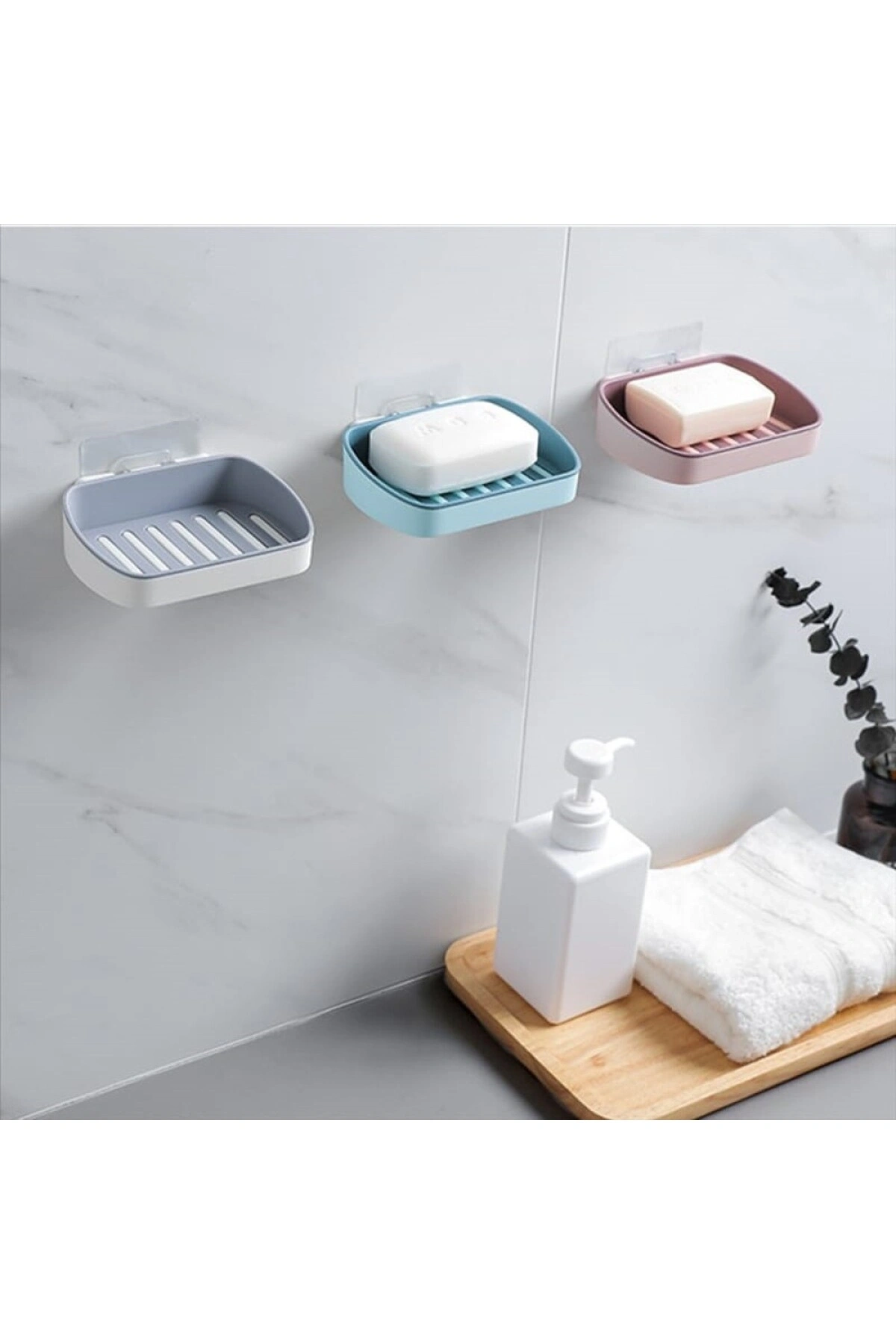 Çift Katmanlı Duş Sabunluk Kendinden Yapışkanlı 1 Adet