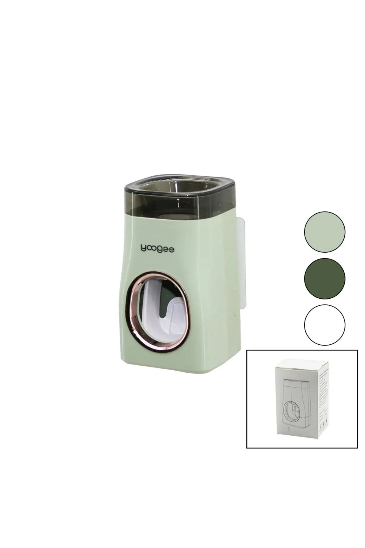 Lüxs Otomatik Diş Macun Sıkacağı Diş Fırçası Tutucu Yapışkanlı Banyo Organizer 1 ADET