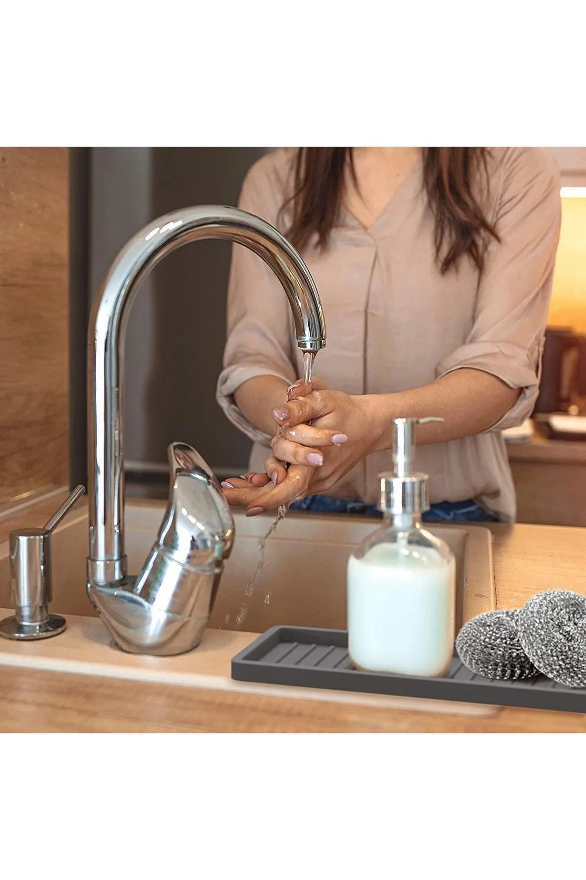 Silikon Yağdanlık Yağlık Standı Altlık ,çok Amaçlı Organizer Sunumluk ,sabunluk Altlığı 1 ADET SİYAH