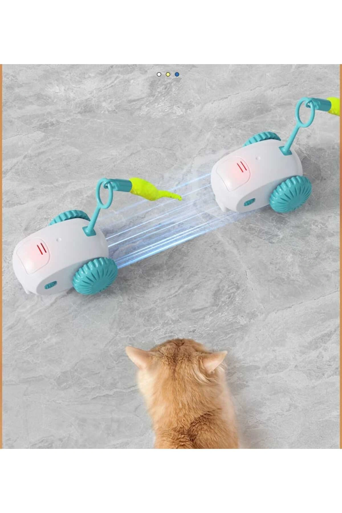 Hareketli Robot İnteraktif Kedi Oyuncağı Tüylü Araba