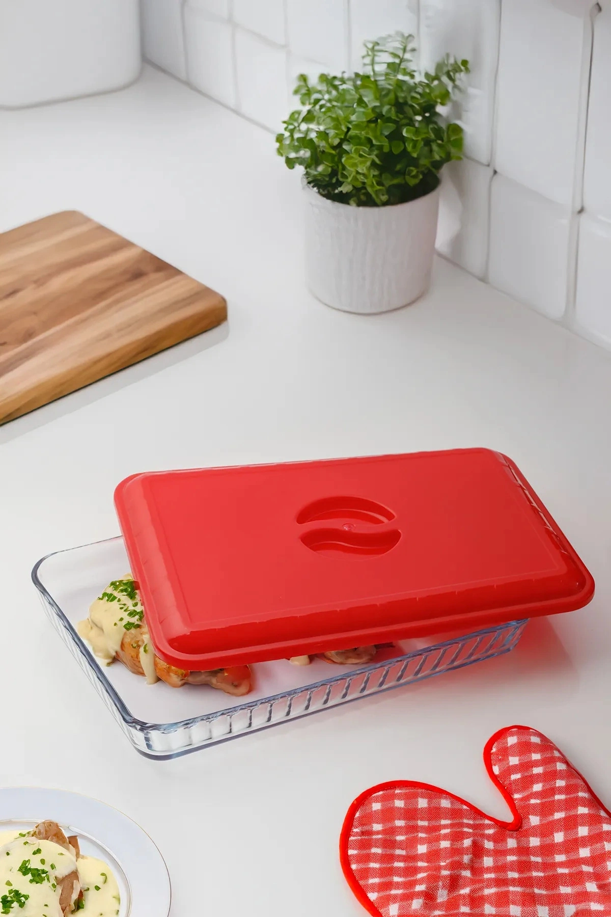 Plastik Buhar Kanallı Borcam Kapağı Dikdörtgen