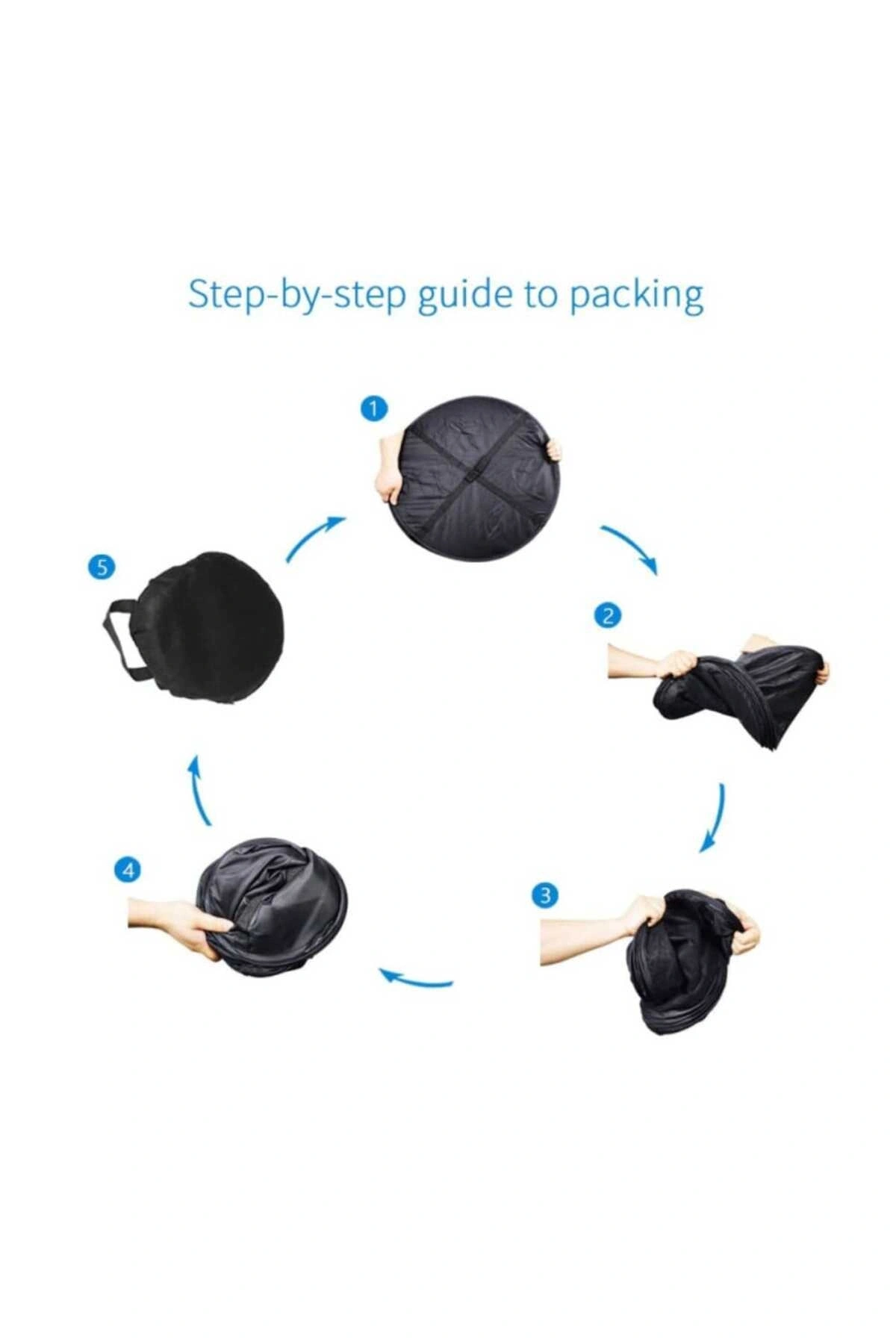 Siyah 4 Katlı Fermuarlı Meyve Sebze Kurutma Filesi Katlanabilir Doğal Kurutma Sepeti