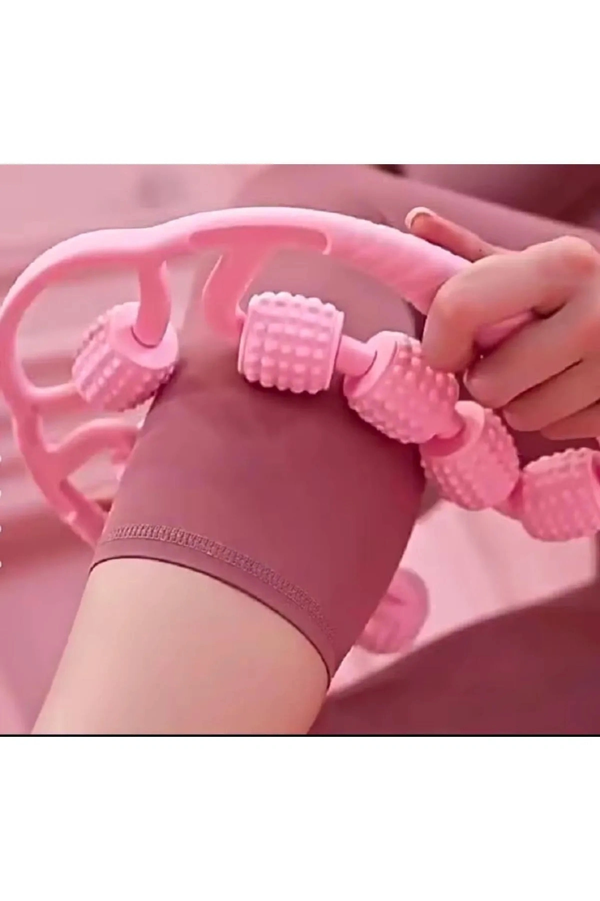 9 Tekerli Kas Gevşetici Sıkılaştırıcı Masaj Aleti Ayarlanabilir Lenf Drenaj Rulosu Bacak Kol Selülit