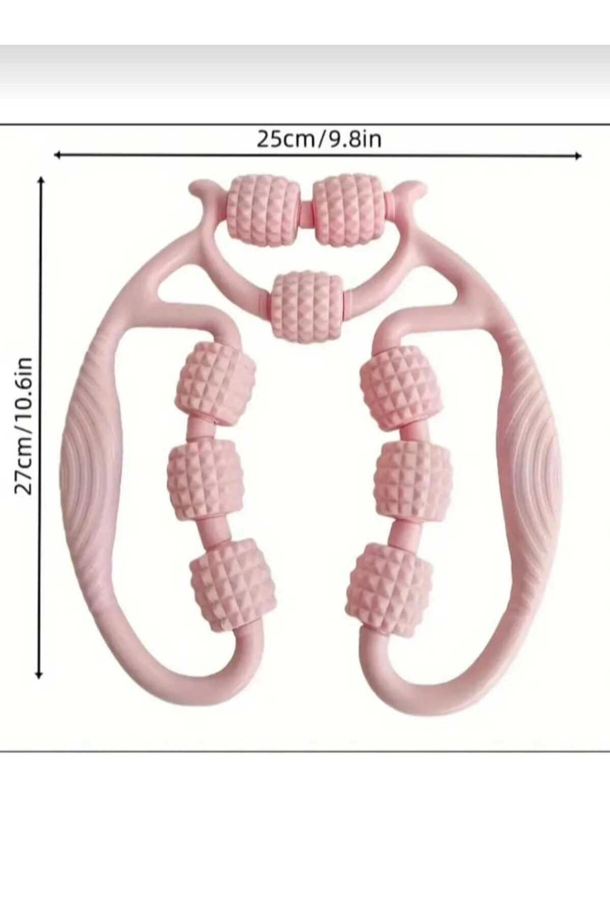 Kas Gevşetici Masaj Aleti 9 Tekerlekli Ayarlanabilir Lenf Drenaj Rulosu Bacak Kol Selülit
